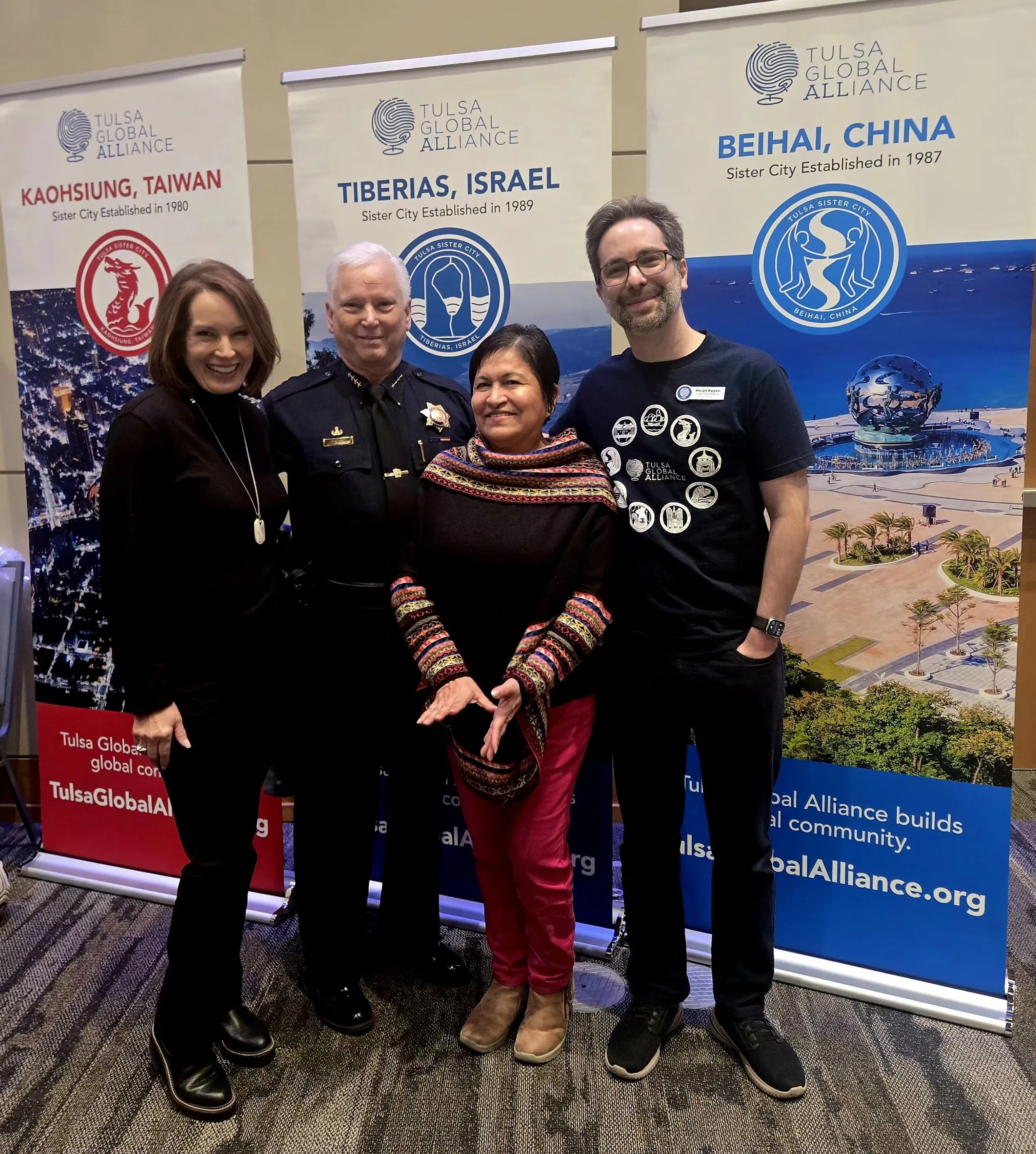 Tina Peña Karen Larsen Chief Larsen Micah Keyan at Tulsa Asia Fest.jpeg