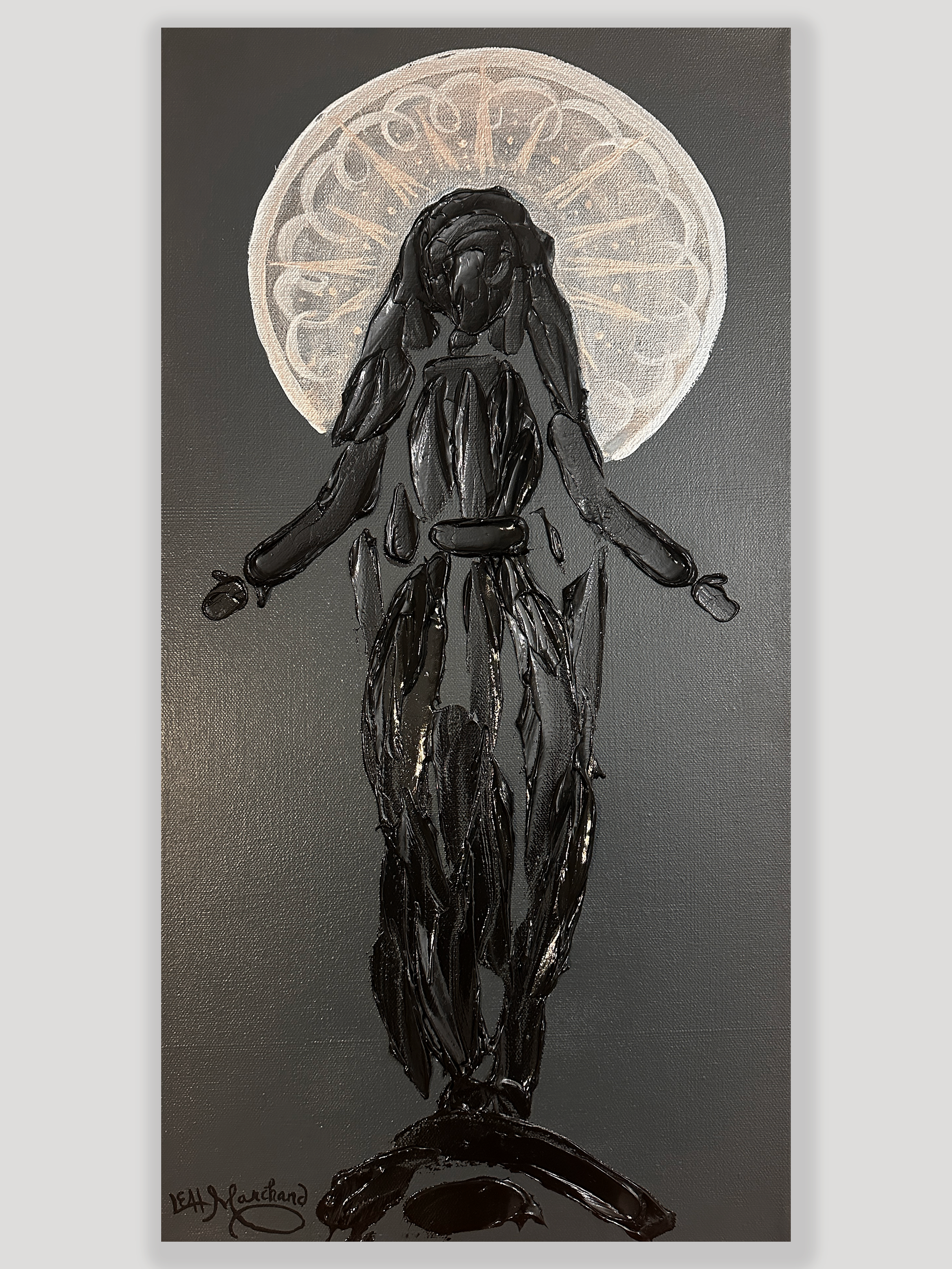 Bless Me, Black on Charcoal