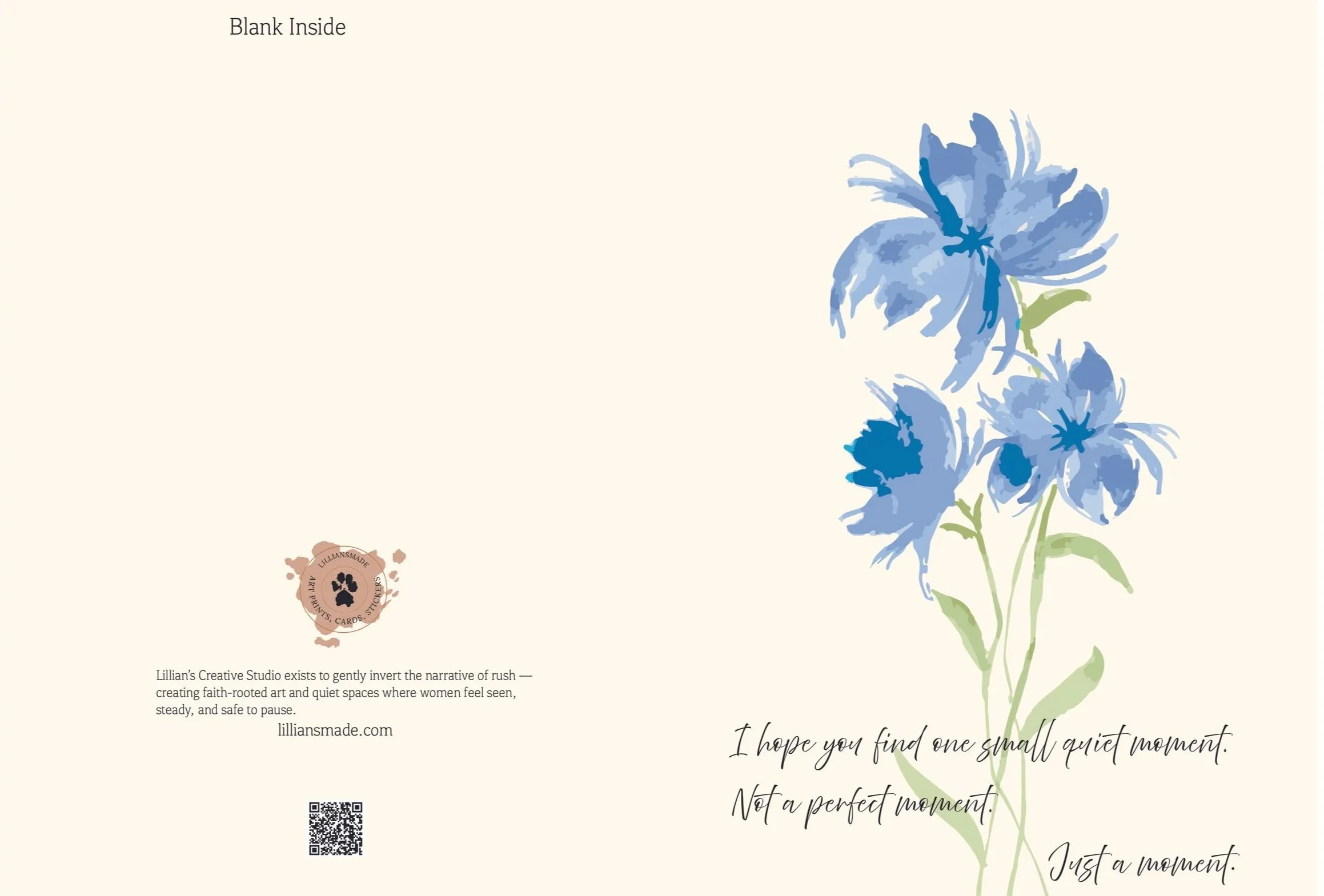 Floral Encouragement Card 3Pk
