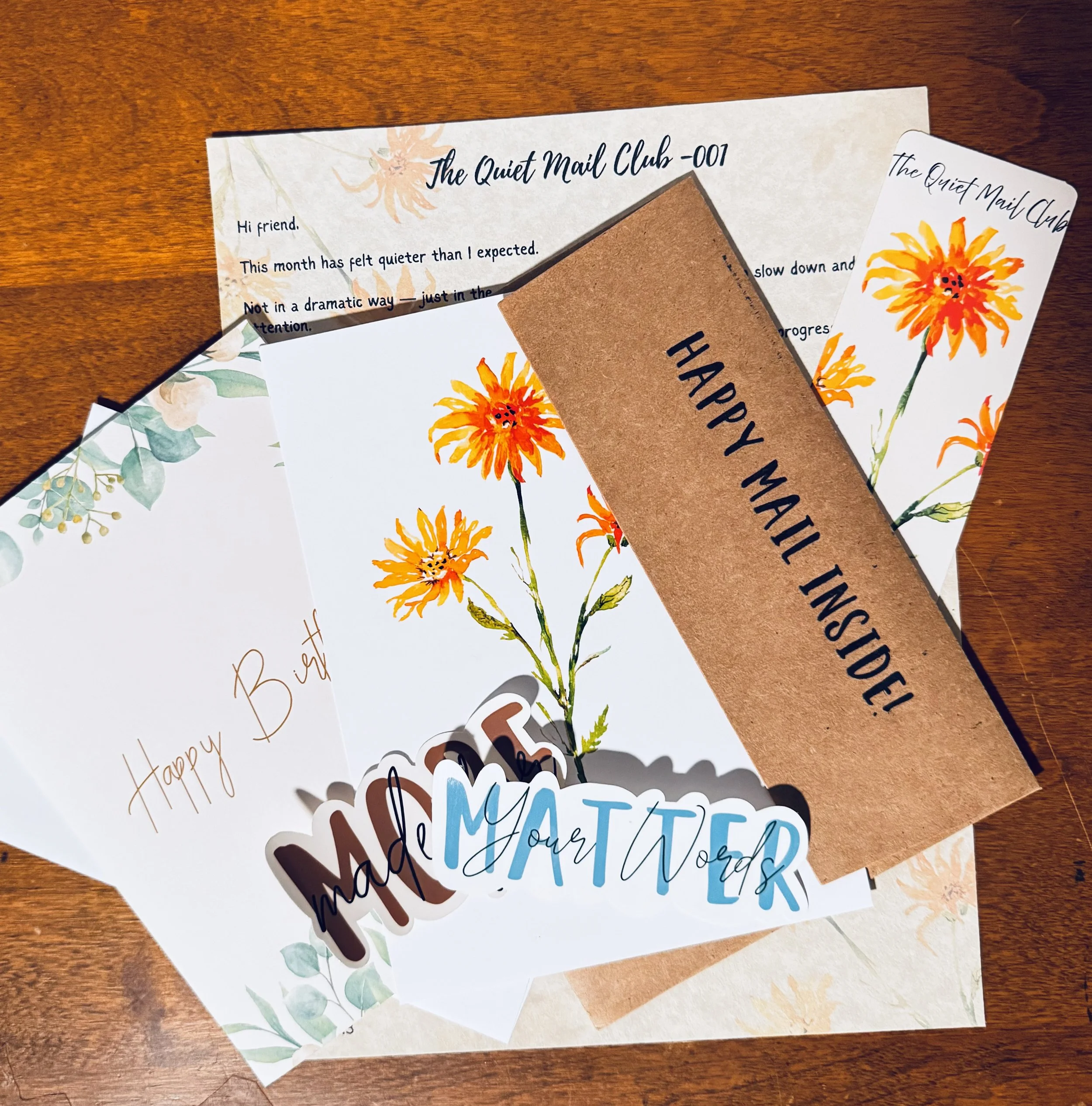 Quiet Mail Club – Founding Membership