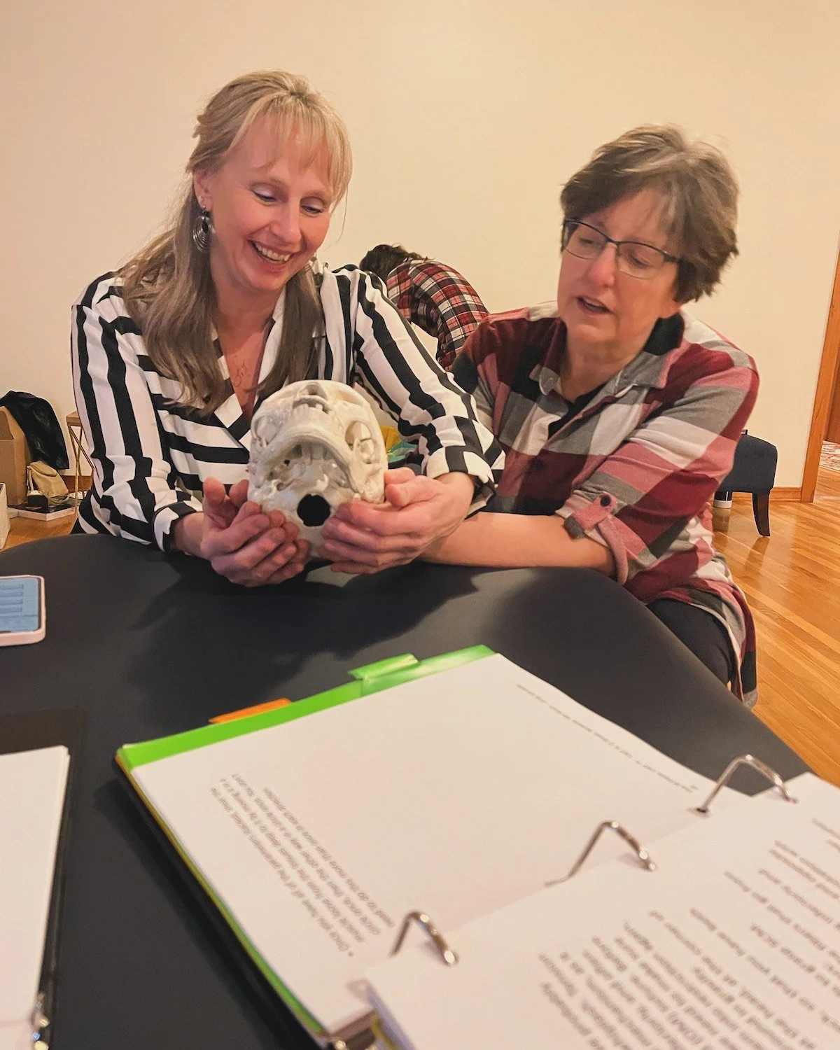 anatomy study, hands on one-on-one instruction