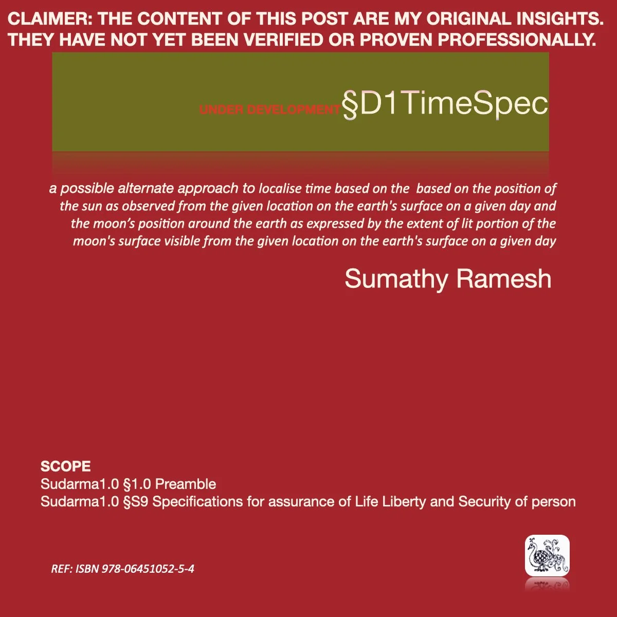 Sudarma1.0 §D1 TimeSpec 1 of n