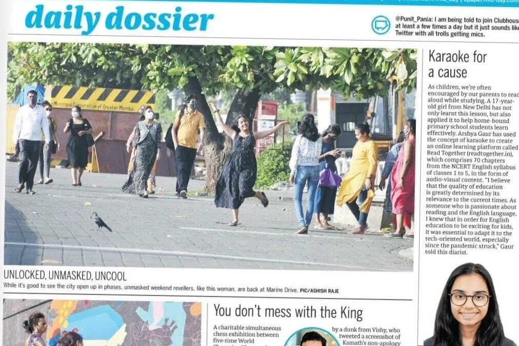 Mid-Day is a morning daily Indian compact newspaper. It was the first newspaper to feature Read Together.
