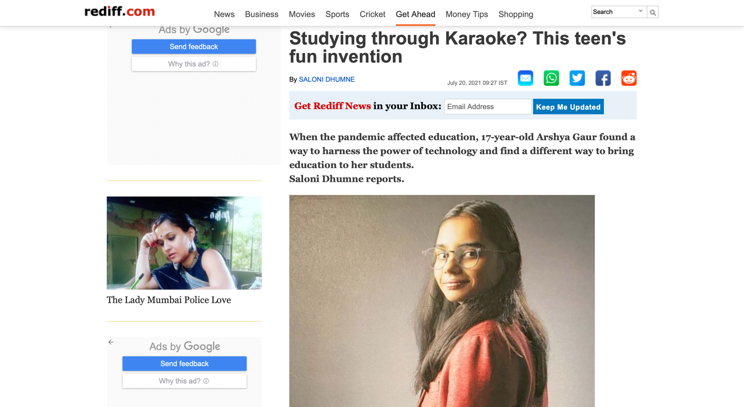 Rediff is one of the oldest Indian news, information, entertainment and shopping web portals. It covered the philosophy behind Read Together as well as how it is a unique and interactive way of learning.