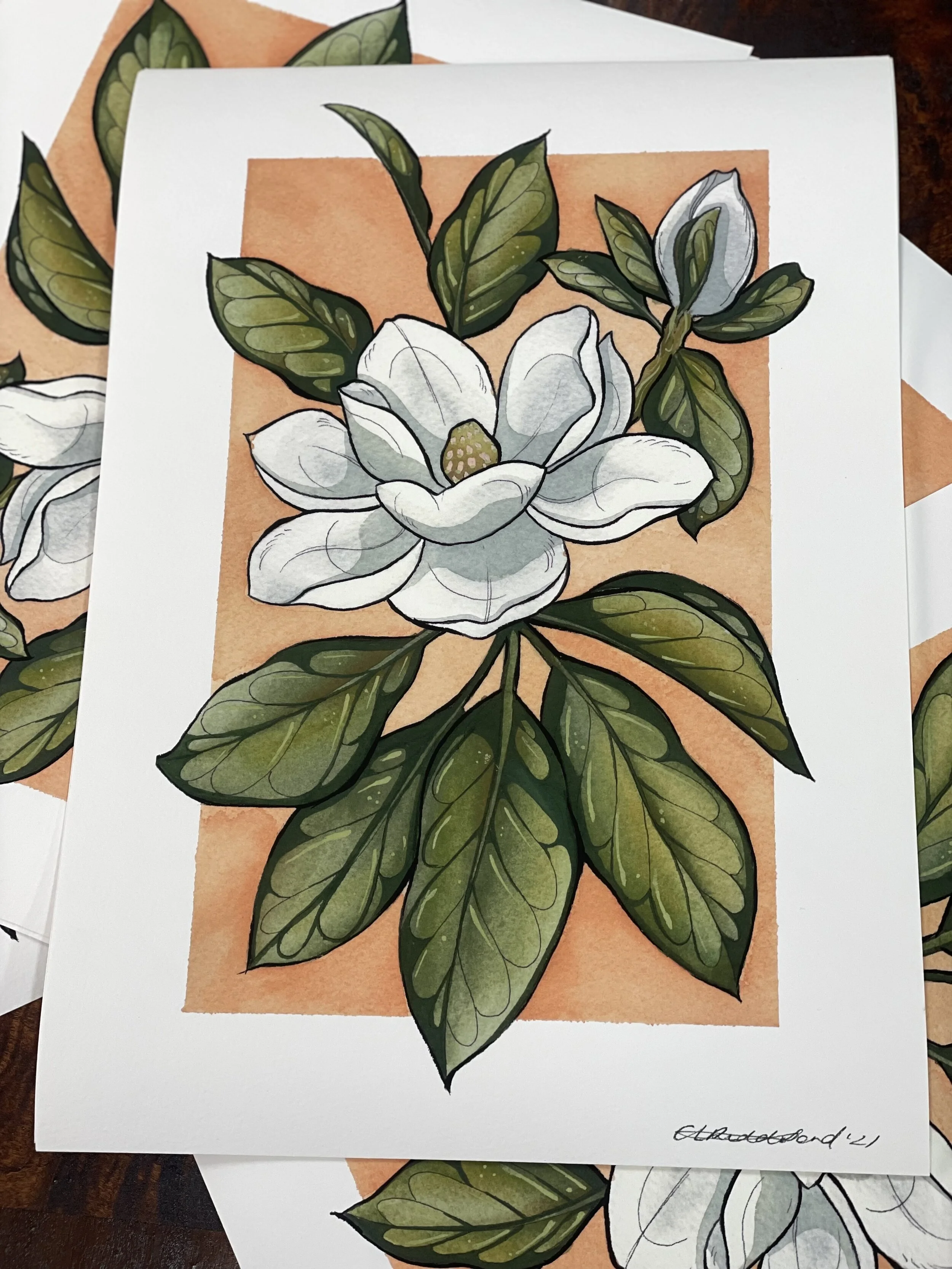 Magnolia Print A3