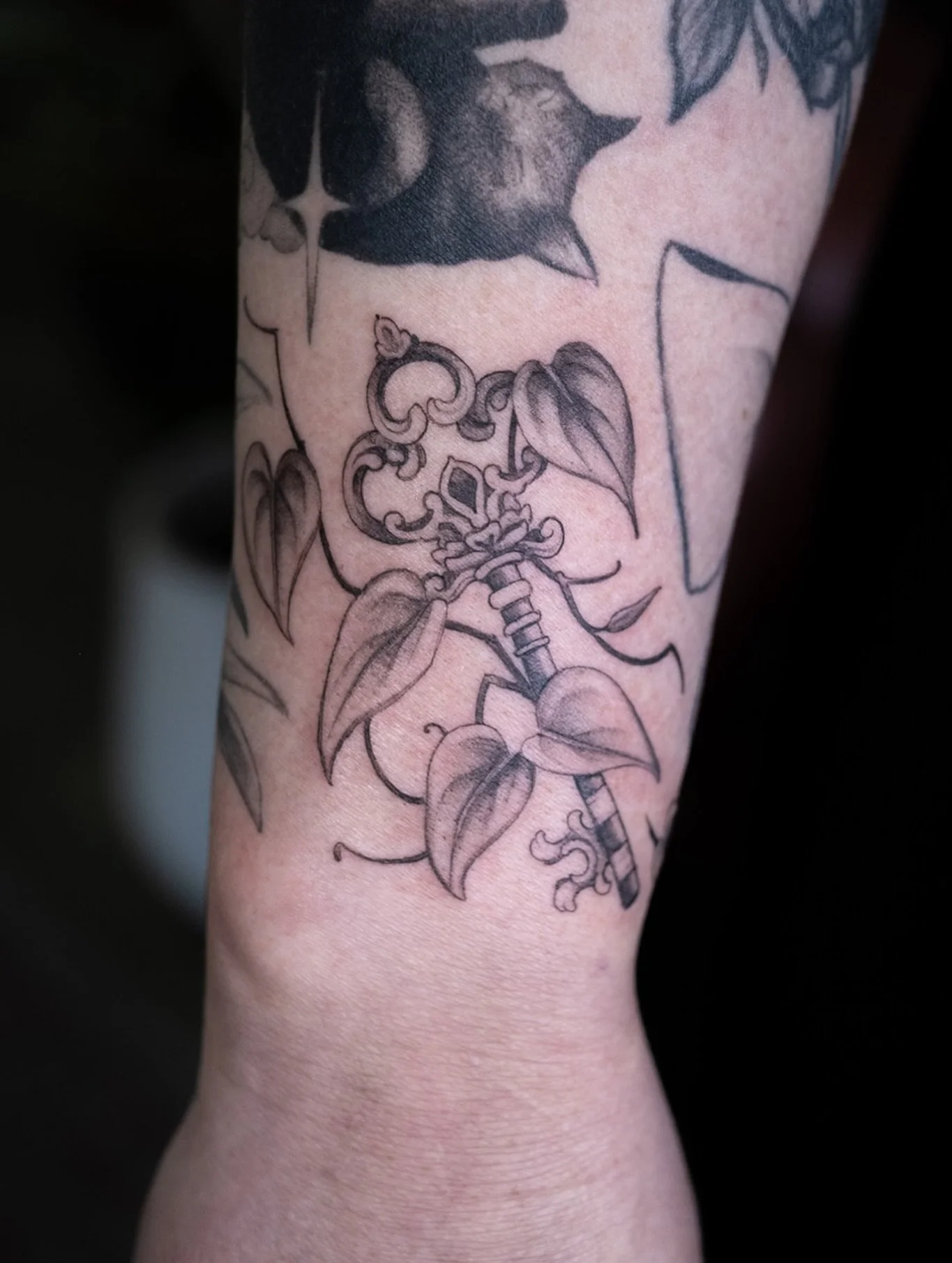 Rachel&rsquo;s tiny key gap filler, a little stencilled and a little drawn on ⭒ gap fillers!!! I love &lsquo;em