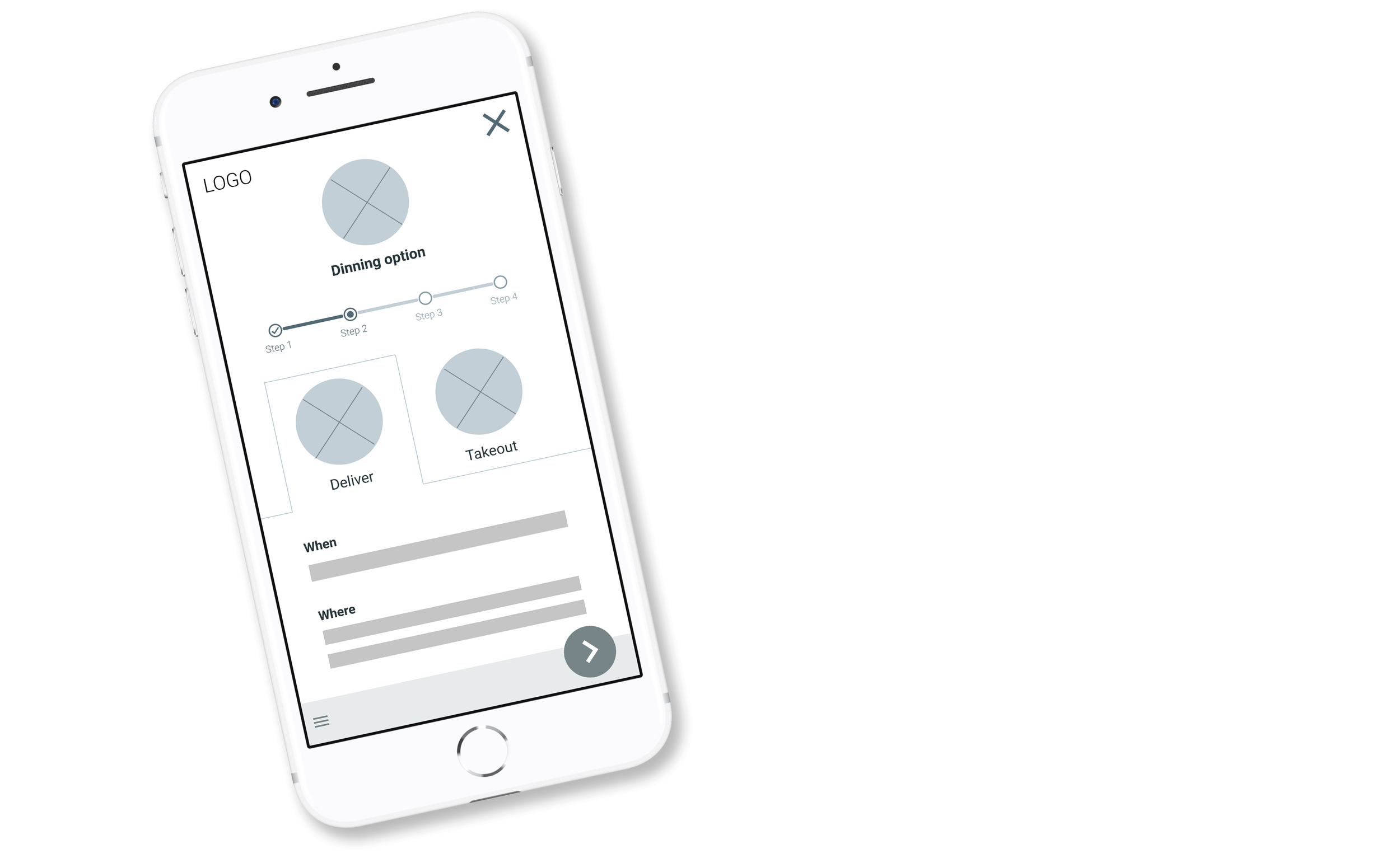 Bun-Bun App Wireframe Order Screen