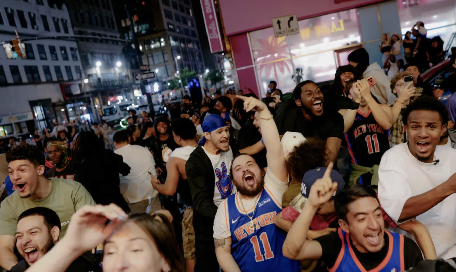 LIVE COVERAGE: Knicks Fans Greet Game 4 Win With Chaotic Energy