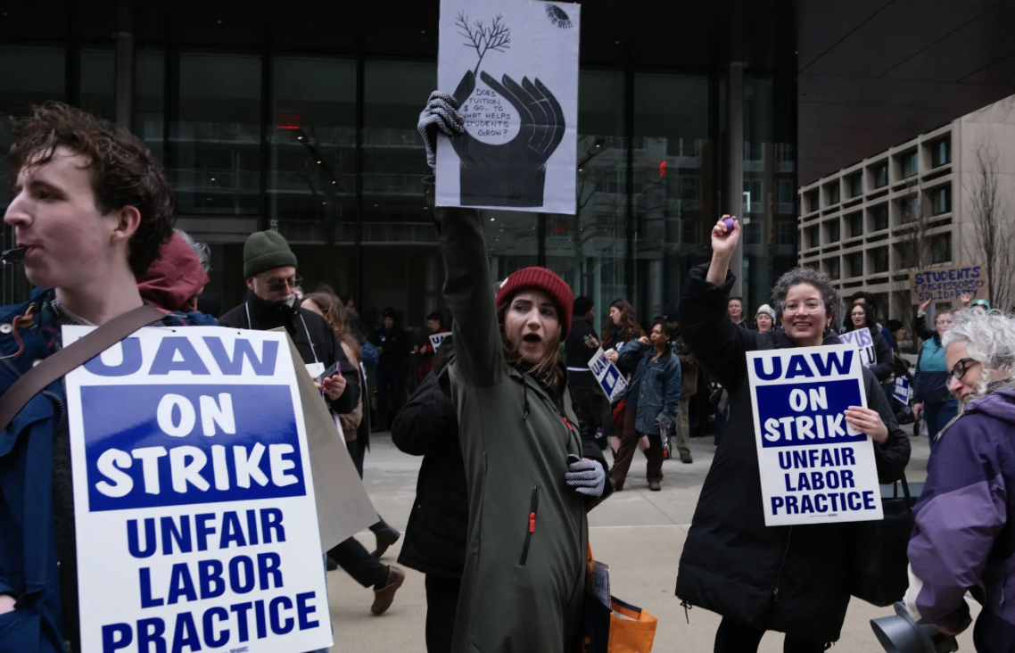 Hundreds of N.Y.U. Professors Begin Strike Over Pay and Job Protections
