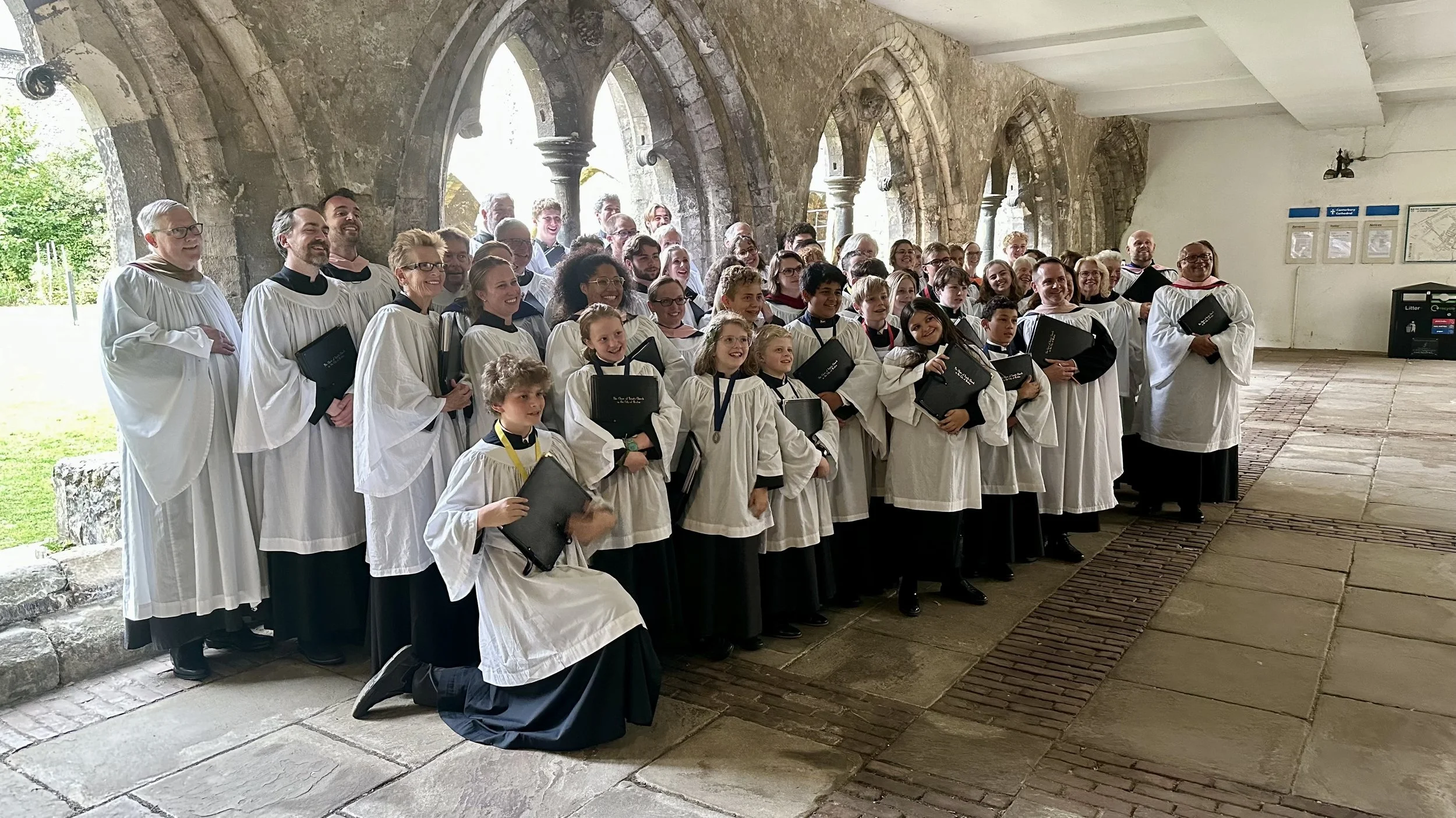 The choir "backstage" at the cathedral