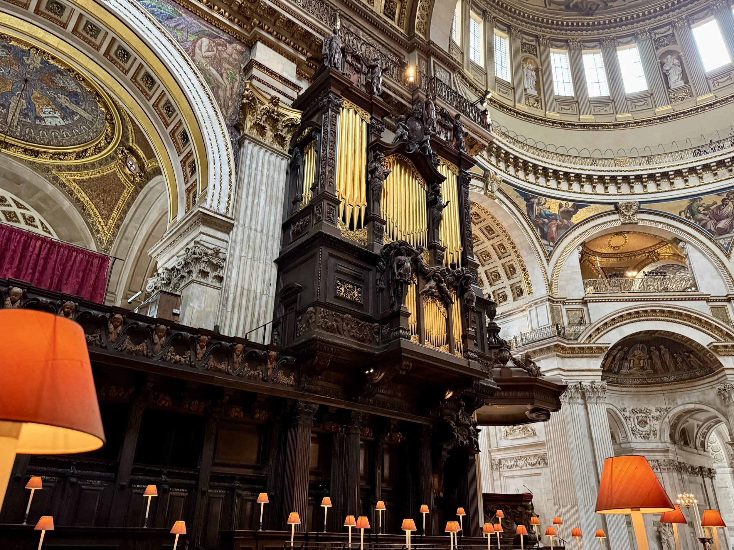 The quire of St. Paul's where we sang