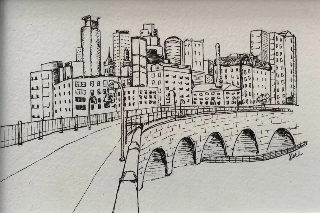 Minneapolis in ink