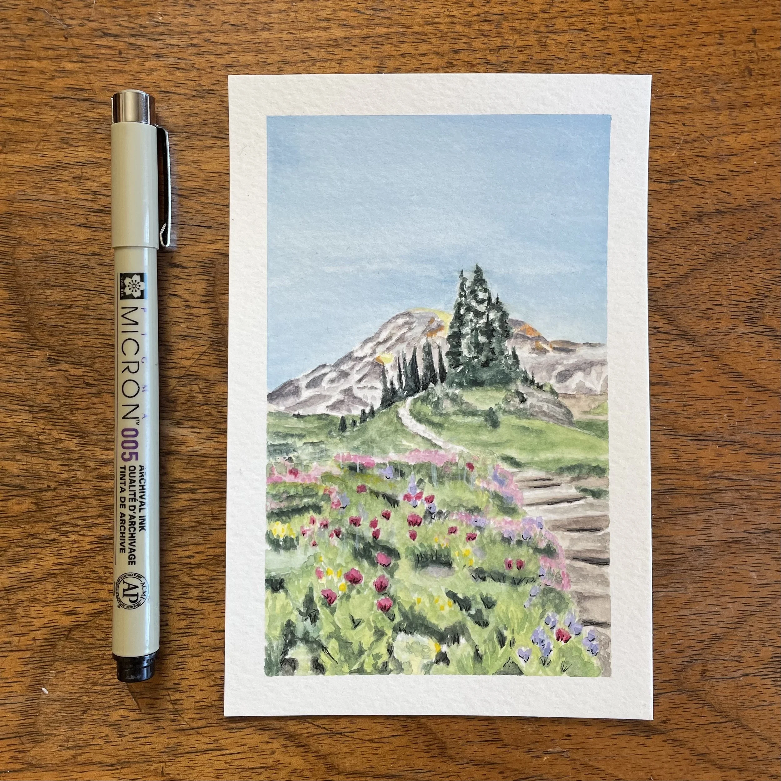 "Mt. Rainier"
4" x 6"