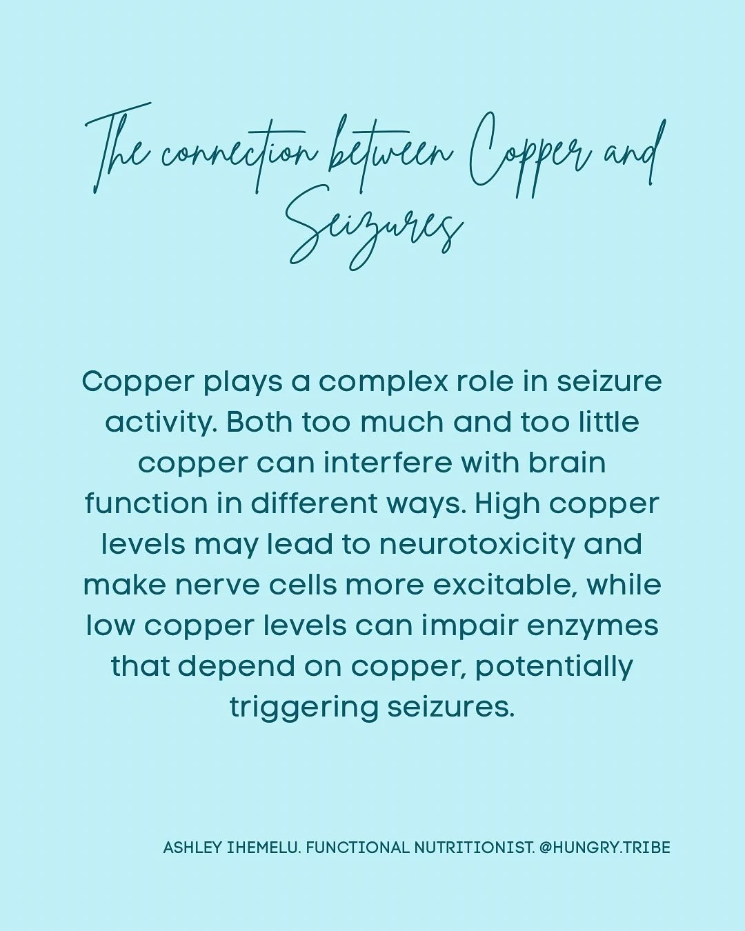 I&rsquo;ve had the privilege to work with a few kiddos now with unexplained seizures. And while no two clients are ever the exact same, and multiple factors need to assessed, a lack of important nutrients and mineral/metal imbalances have been someth