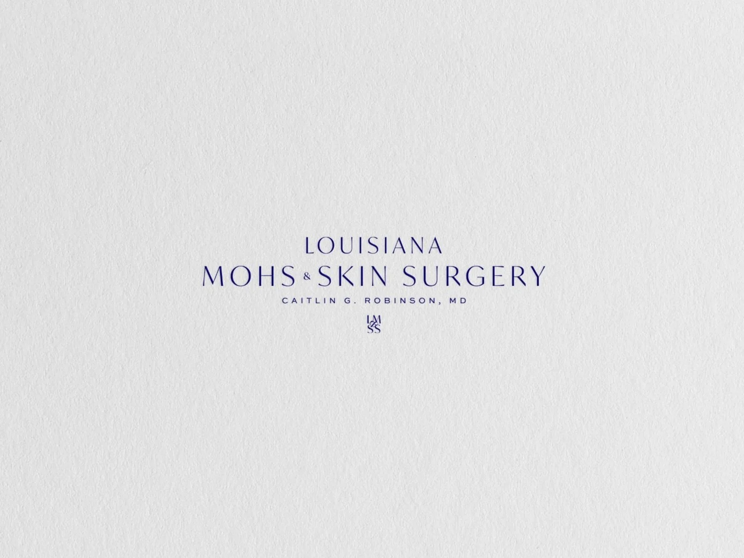Louisiana Mohs & Skin Surgery Dermatology Logo Design Dermatologist