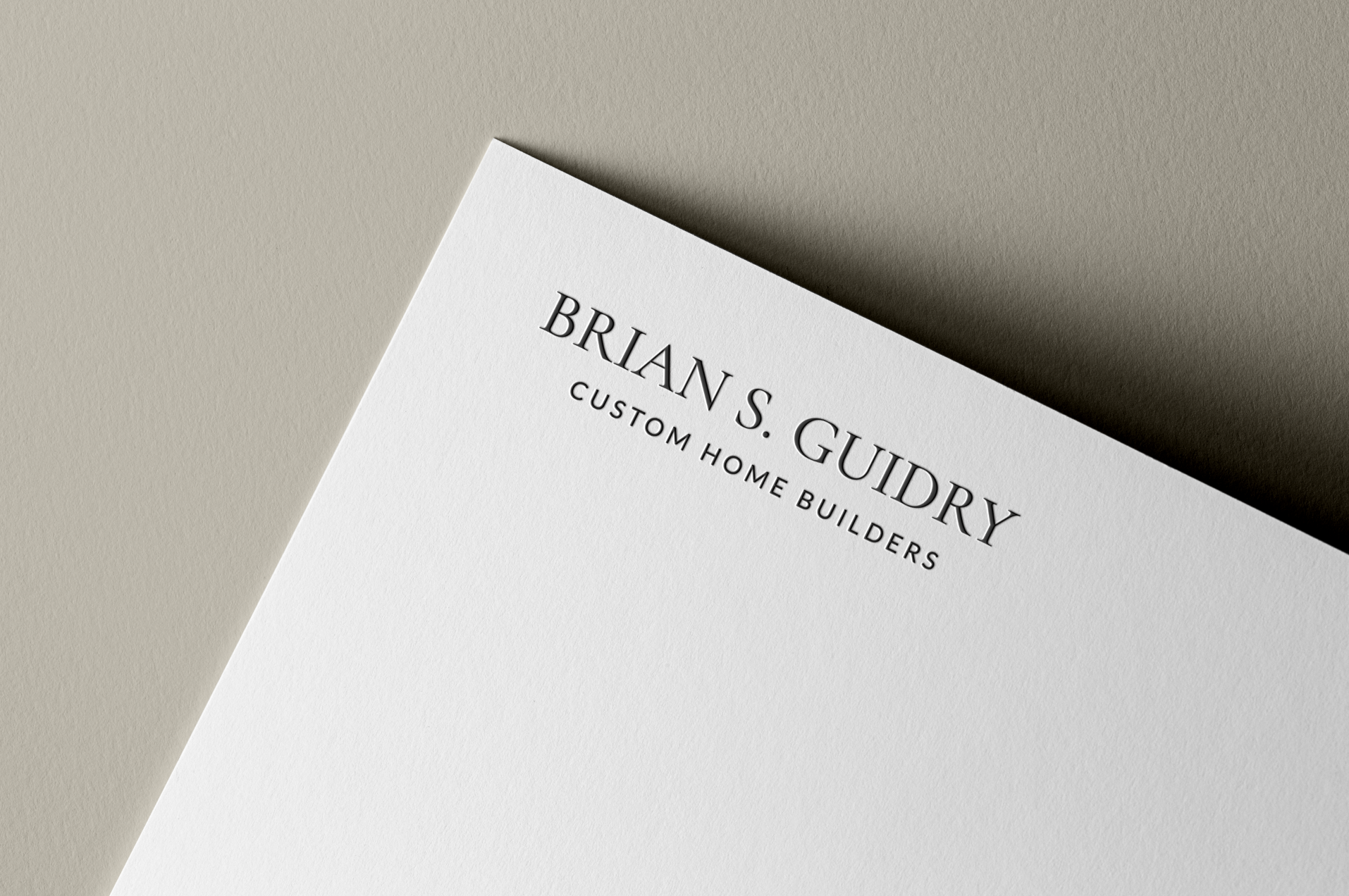 Brand and logo design for a luxury home builder featuring sophisticated typography, timeless color palettes, and a high-end visual identity system.