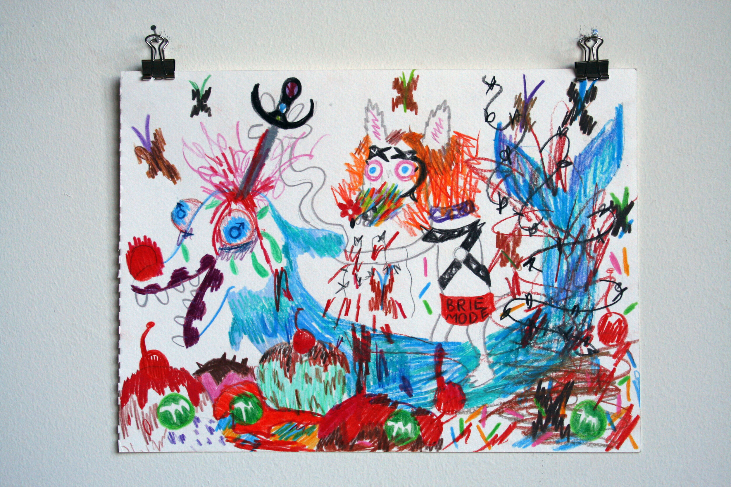   Fantasy Love , 2015  9 x 12 inches (22.86 x 30.48 cm.)  Colored pencil on paper 