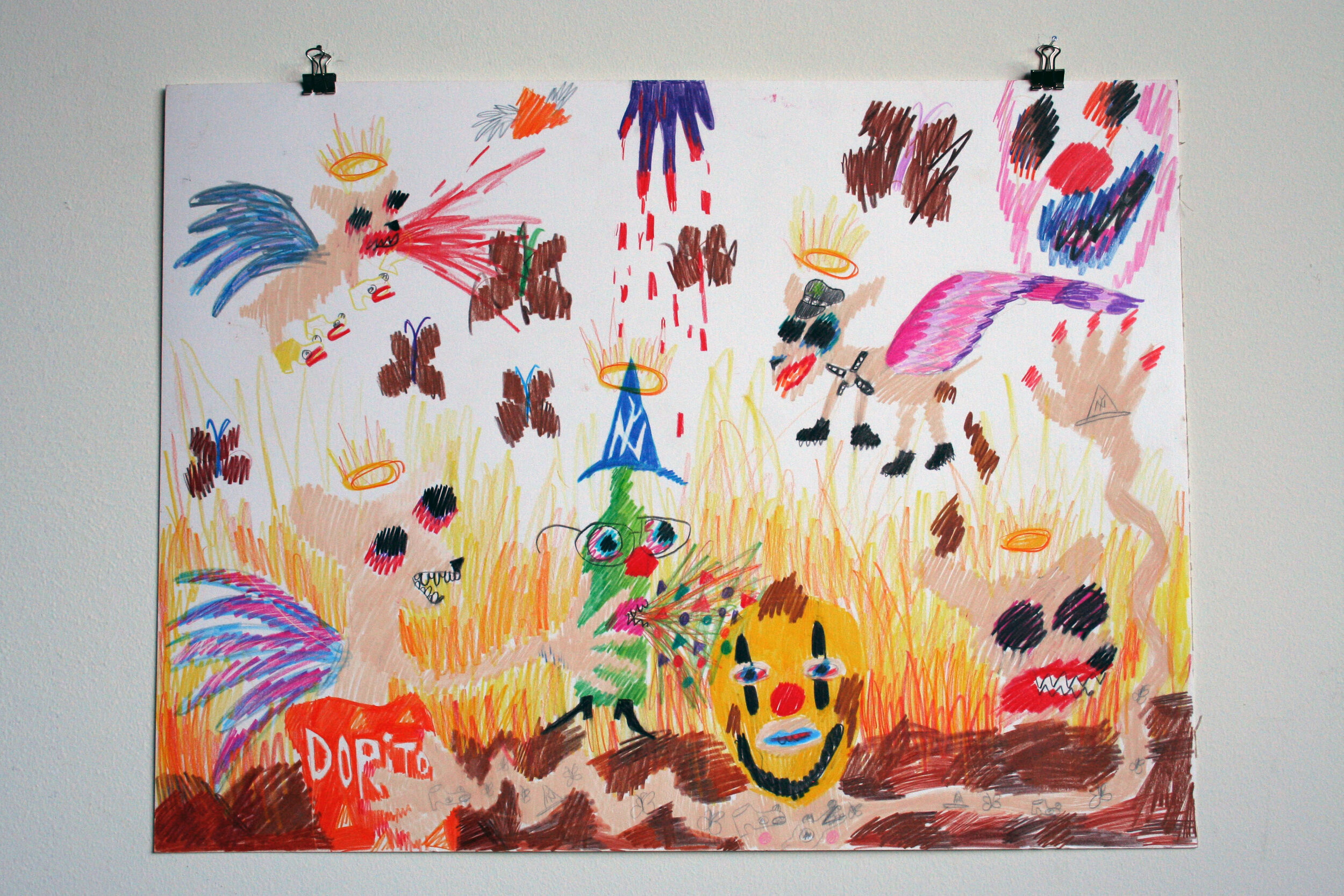  Rule in Hell or Serve in Heaven,  2013  18 x 24 inches (45.72 x 60.96 cm.)  Colored pencil on paper 