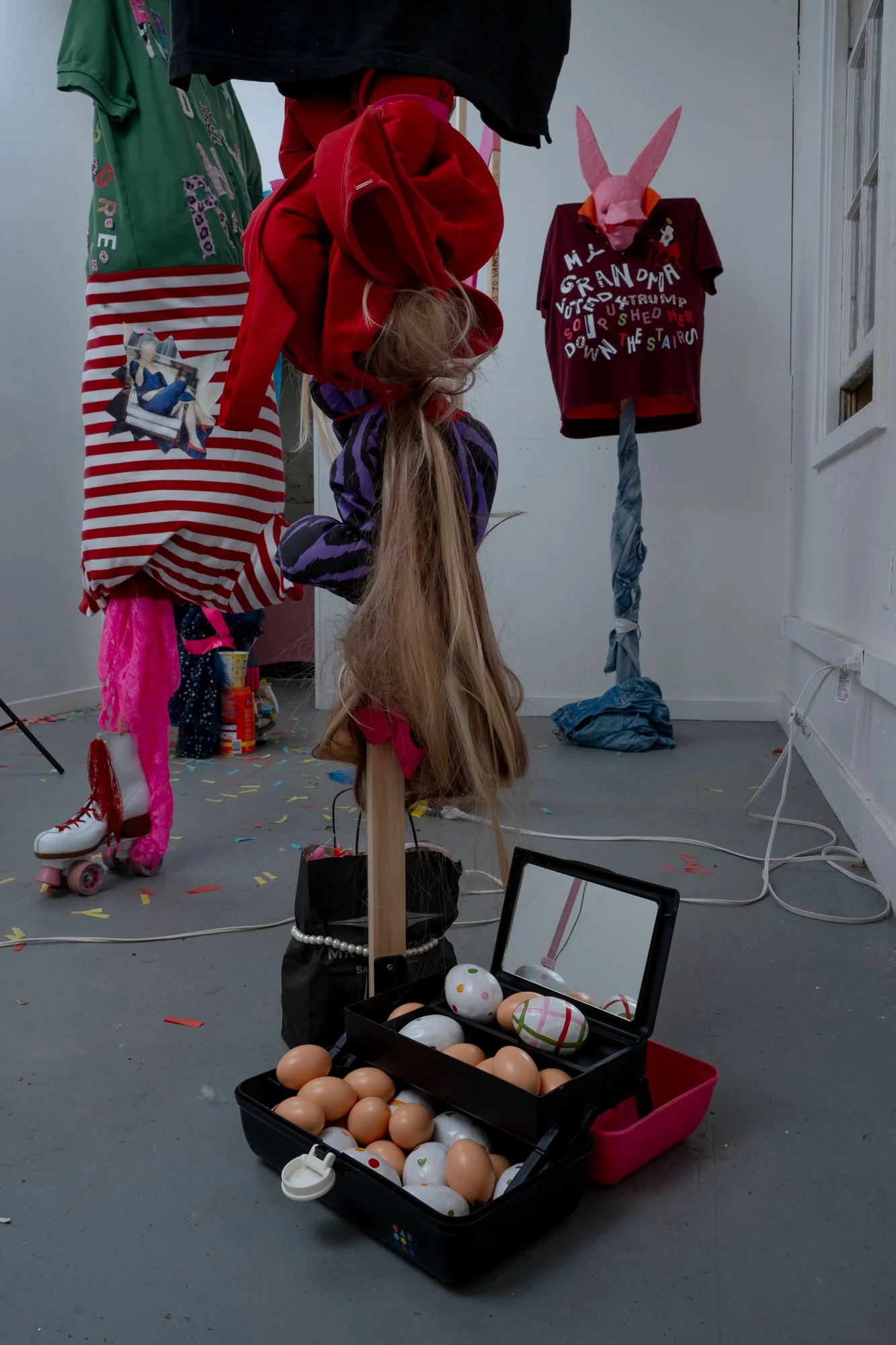  Installation of  Sacred Folly , March 2026, 4T4 Gallery, Stanford, CA 