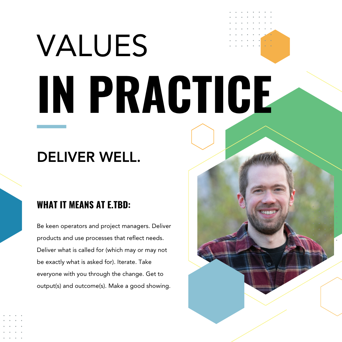 Values in Practice: Deliver Well