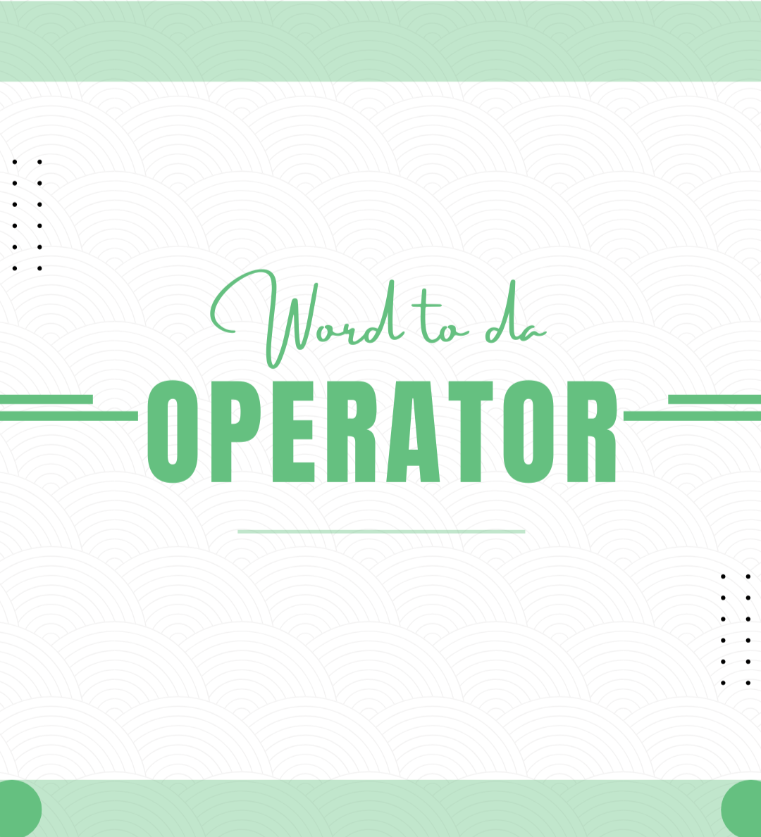 Ops Term of the Month: Operator