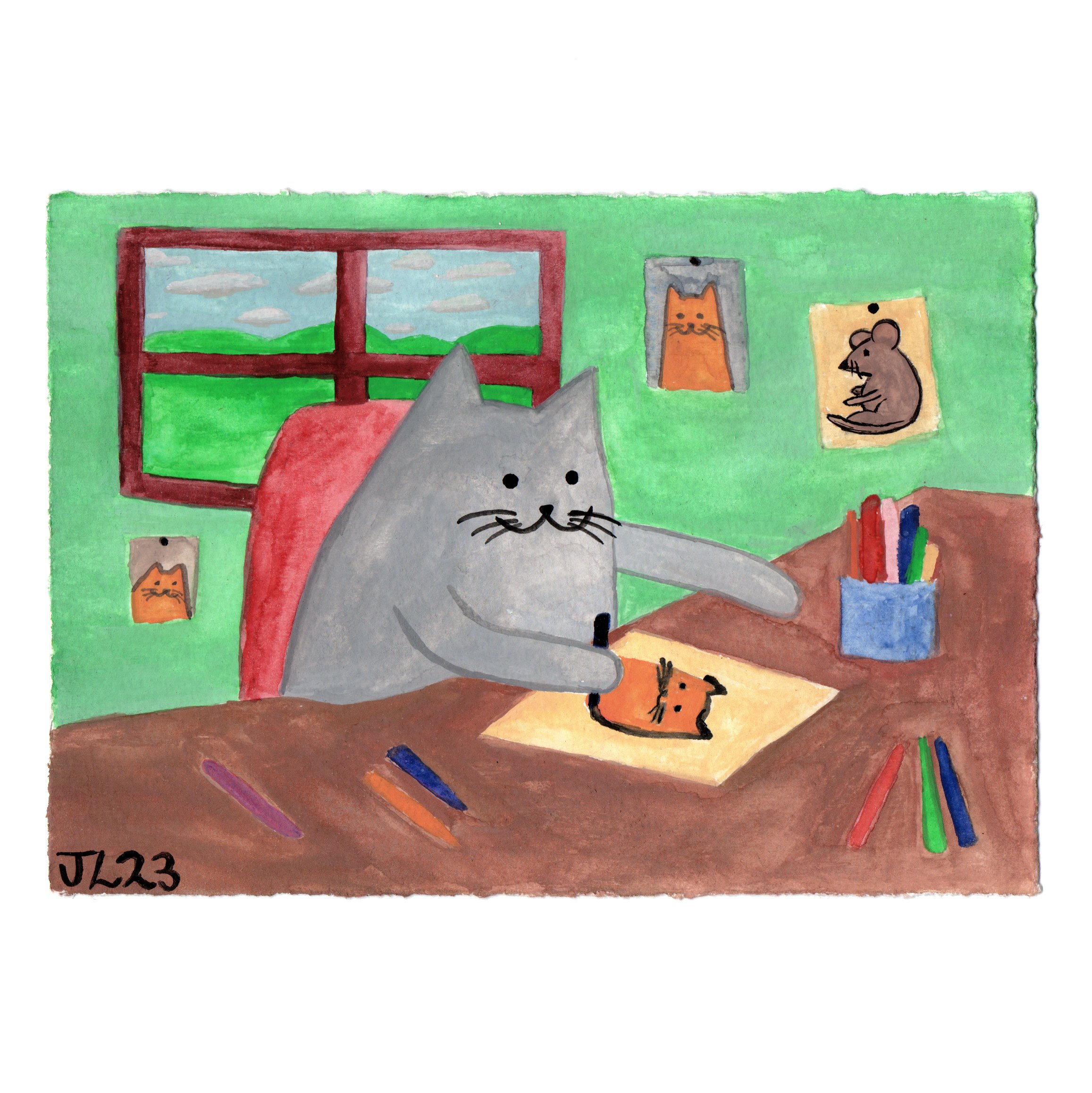 Drawing in the Studio