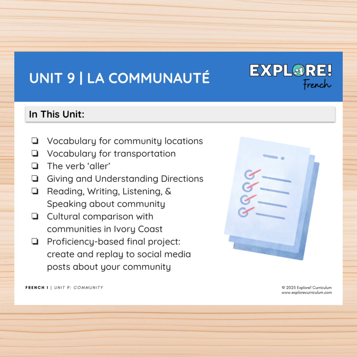 French 1 | Unit 9: Pastimes (3-week unit ) — Explore! Curriculum