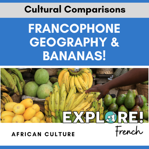 product thumbnail for Francophone geography and bananas lesson