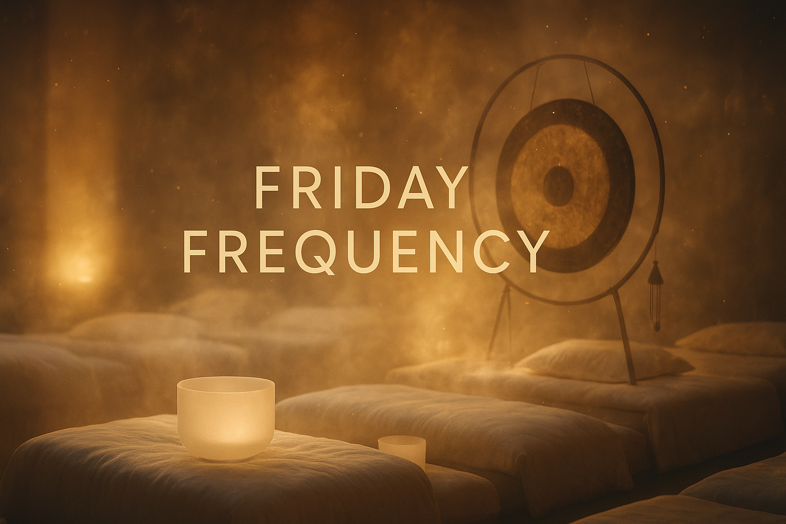 THE FRIDAY FREQUENCY A sound healing immersion to clear the static.