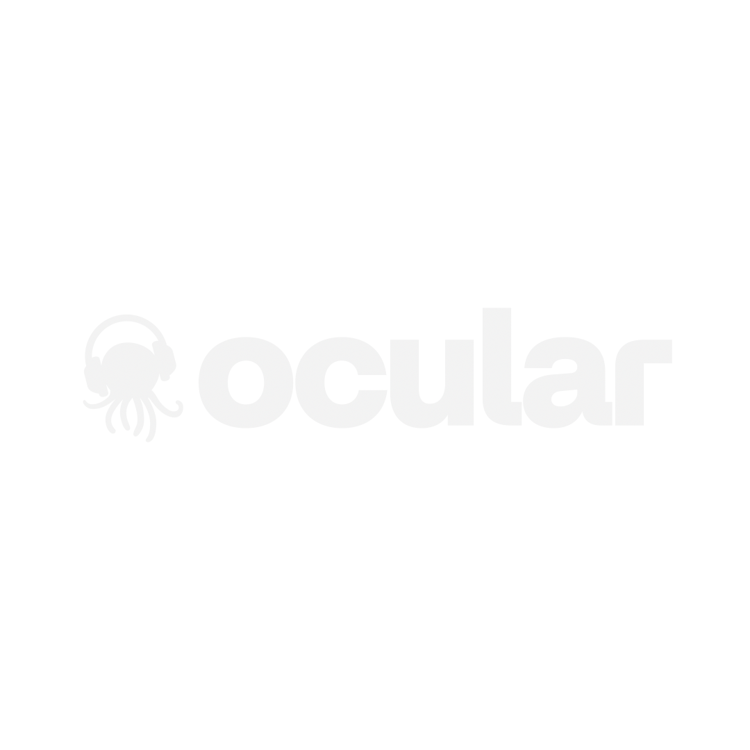 Logo for Ocutar featuring a stylized octopus with headphones.