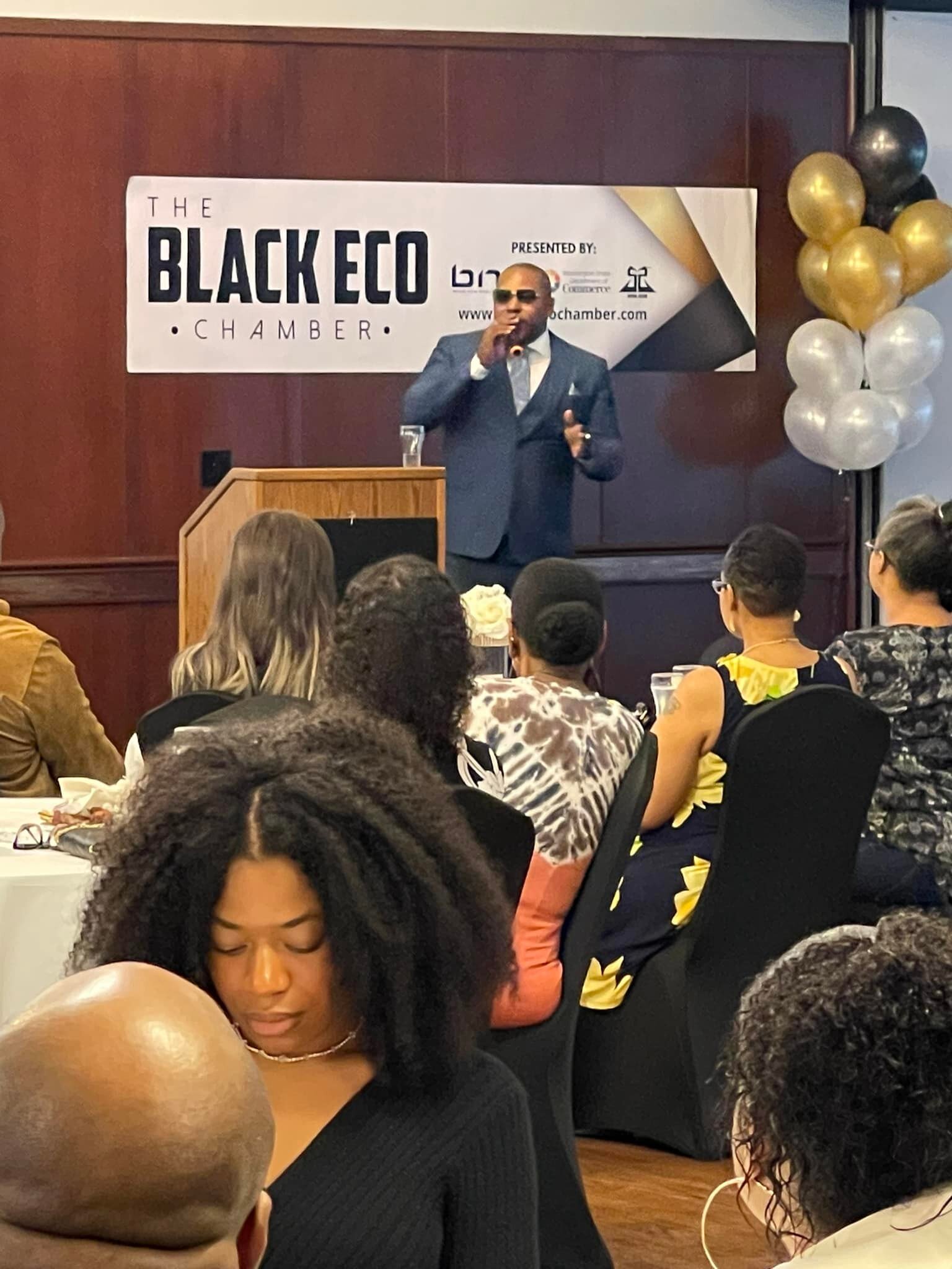 Had to support my guys Shyan Selah, Jesse Elijah Johnson, the Director and Deputy Director of Black Equity for the Biden White House Larry Bowden, Alexis Holmes at the Black Eco Chamber event. Oh, and of course my guys DJ KUN LUV and Dre James were i