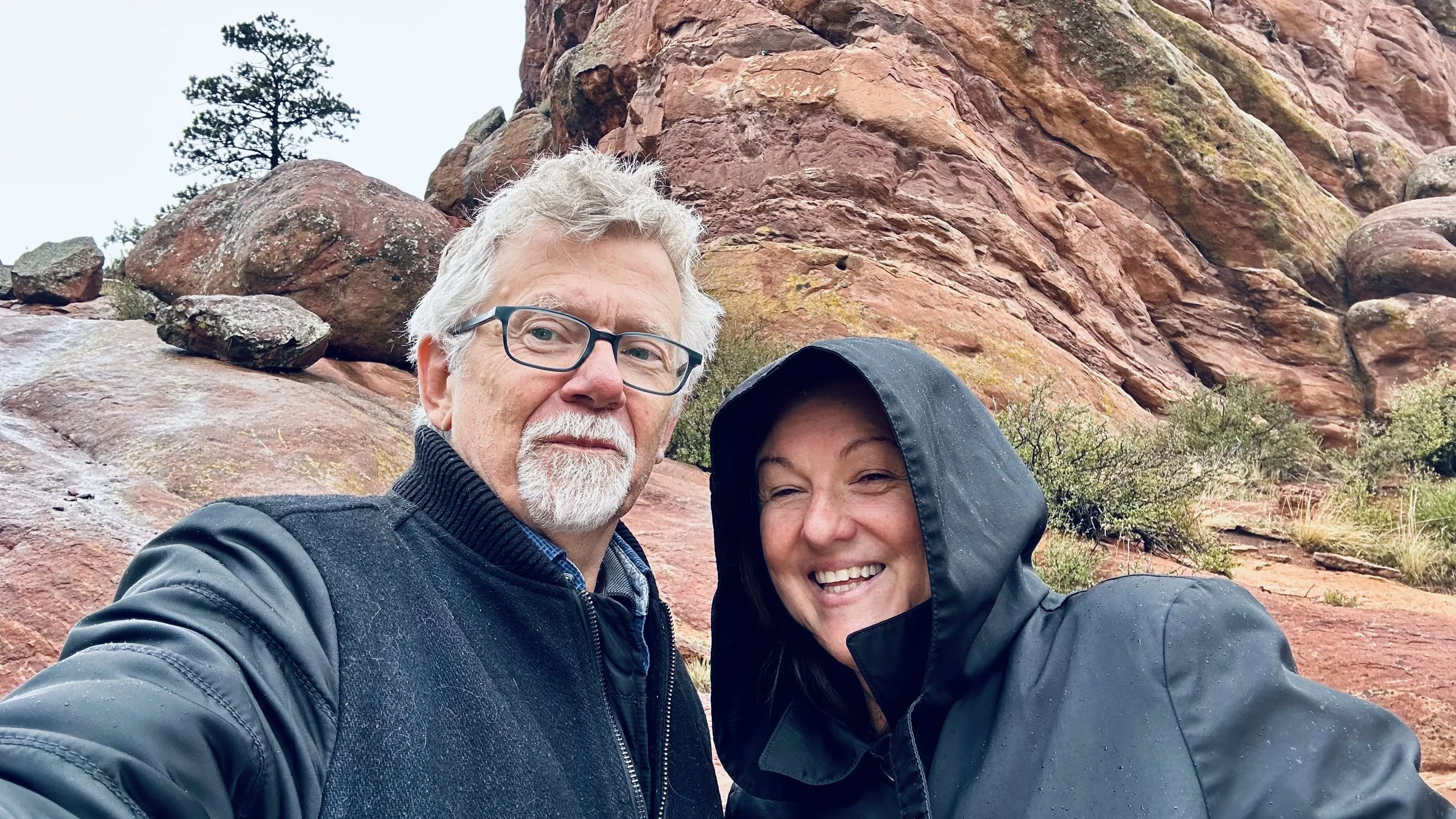 No tour is complete without taking in some local sights...John and Gioia at Red Rocks