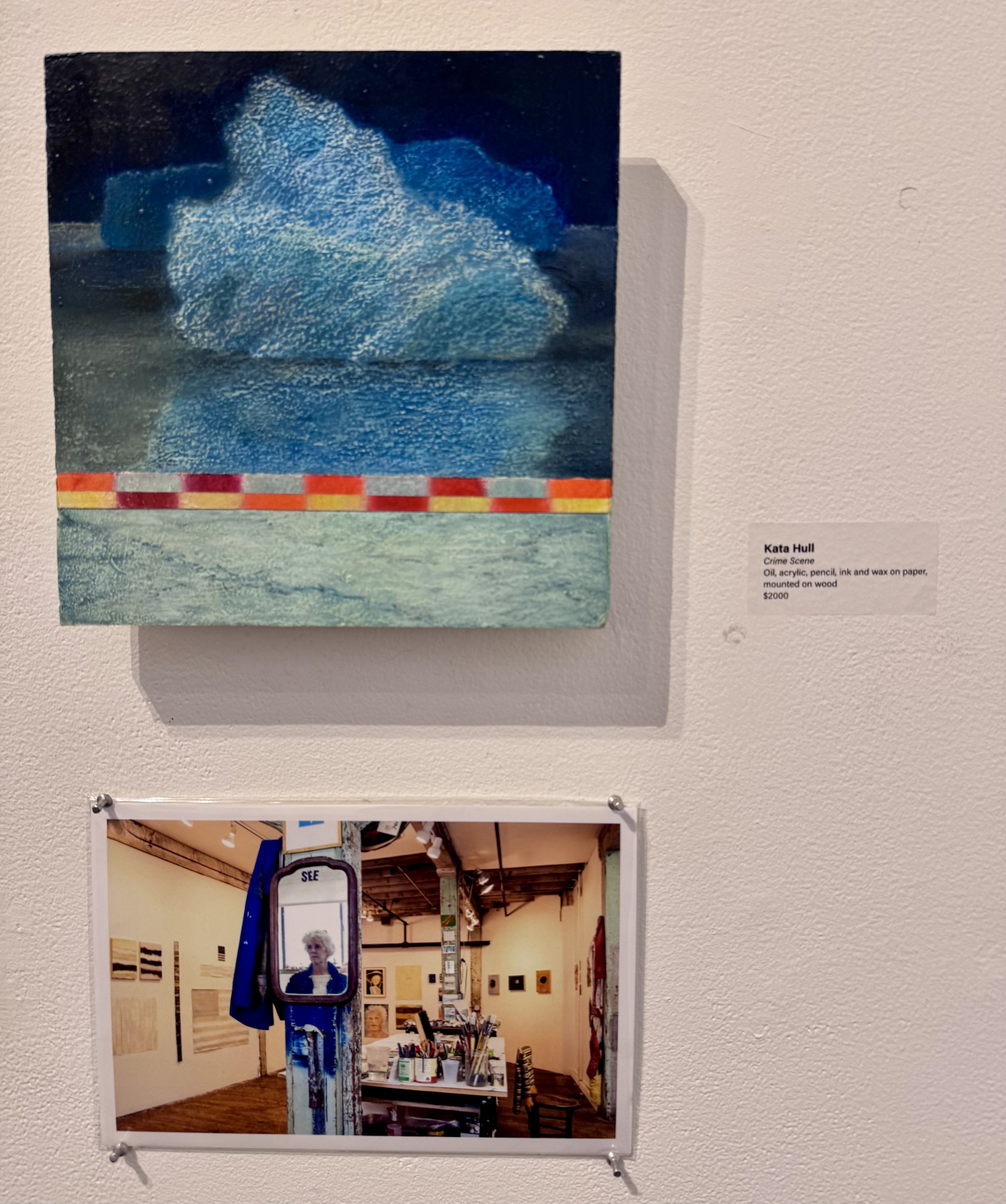 Kata Hull, Rebecca Doughty, &amp; Jeannie Motherwell in Inside the Artist Studio/Jerry Russo show at Brickbottom thru April 5
