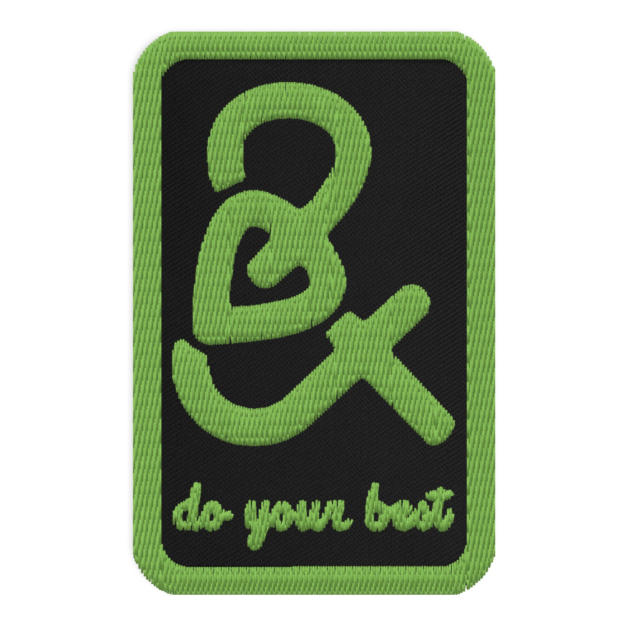 Ampersand & Slogan Embroidered Patch