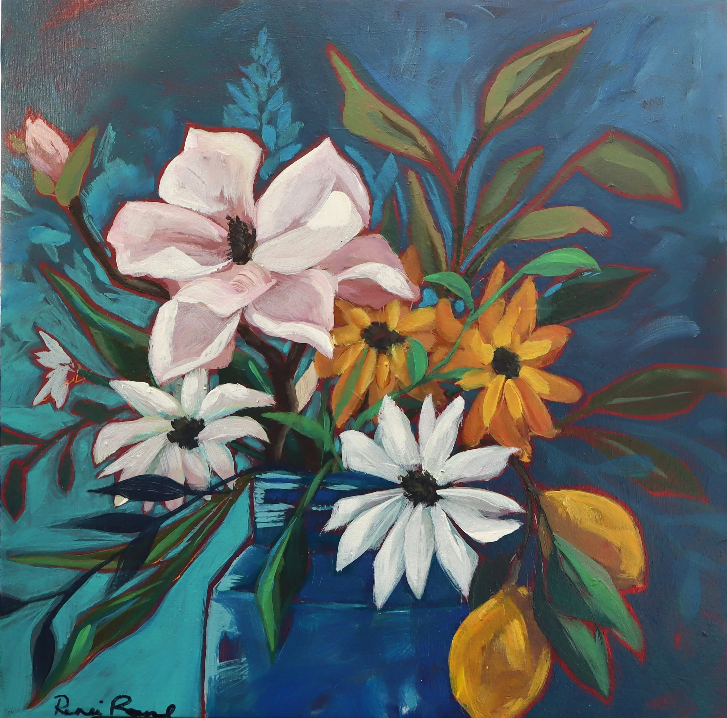 Blue jar Bouquet  12 x 12.jpg