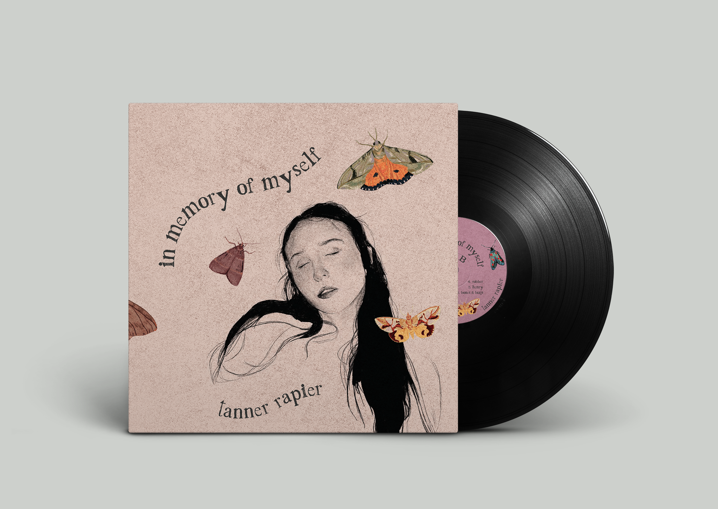 "in memory of myself" album cover & vinyl