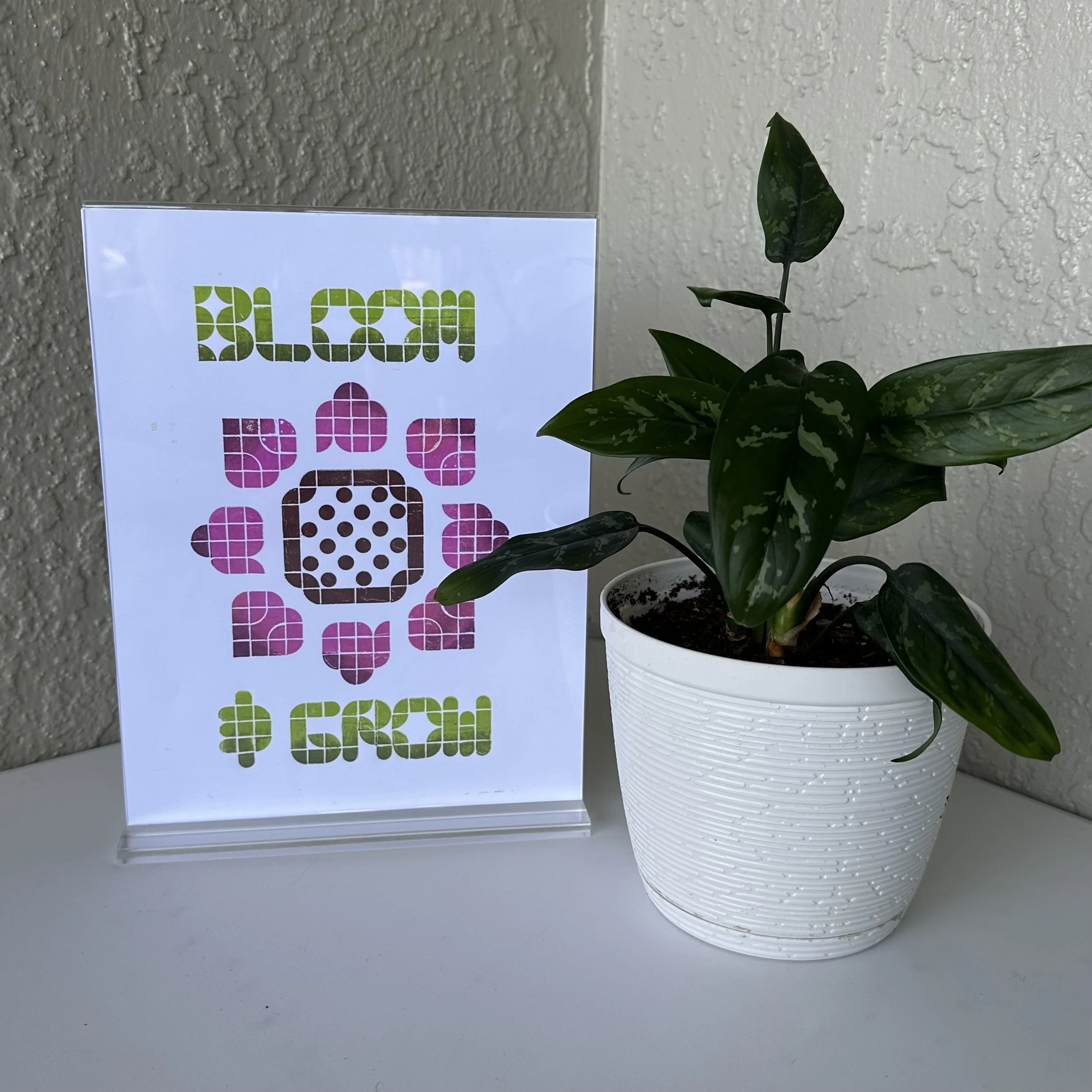 lego letterpress bloom and grown