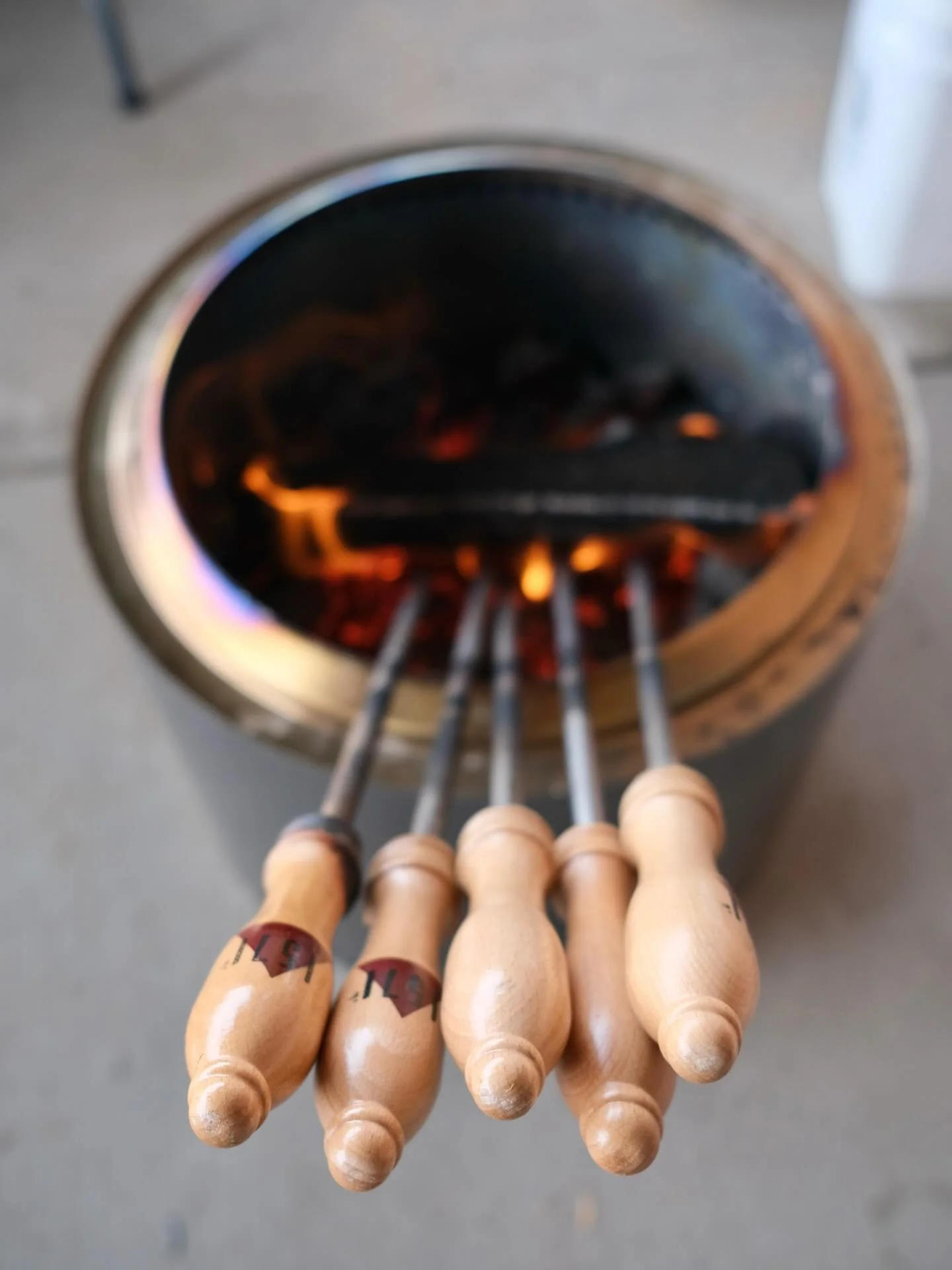 Pokers will be hot and ready at noon for all the hot beer poking! 🔥

A tradition where glowing metal rods are plunged into your beer &mdash; caramelizing the malt and creating a creamy, toasty finish. Come snag a beer from the bar and indulge in as 