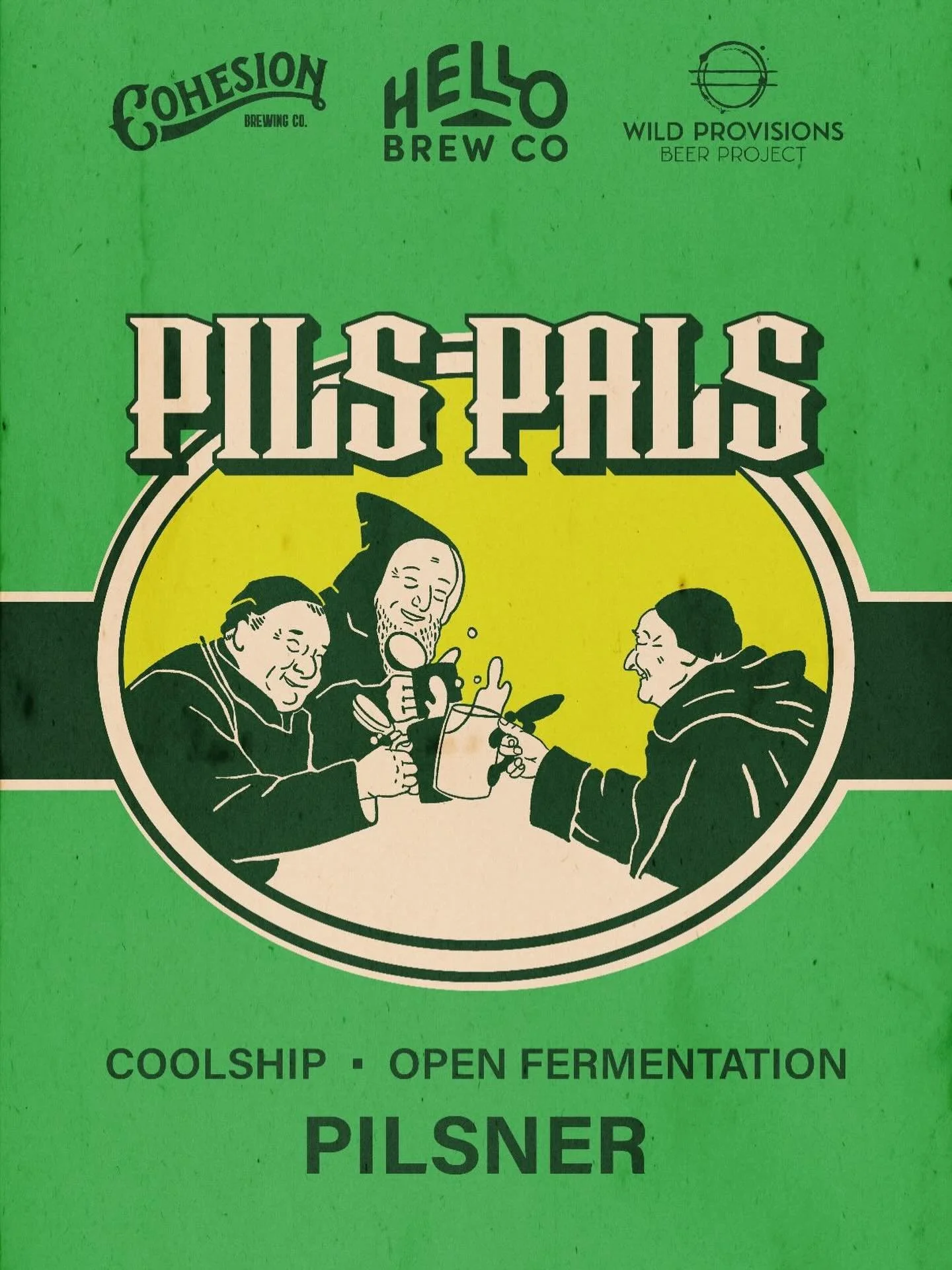 Tapping today! We have just one keg of Pils Pals, our collab with @hellobrewco and @wildprovisionsbeer, available until we kick the keg!

Brewed with a blend of Cohesion and Wild Provisions Saaz Hops and 100% @troubadourmaltings Yacht Rock Malt, Pils