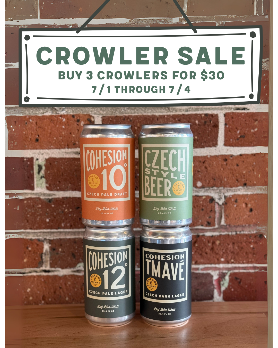 Crowler Sale! 