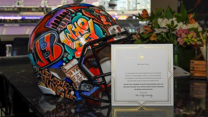 2025 visiting team ownership helmet - Bengals