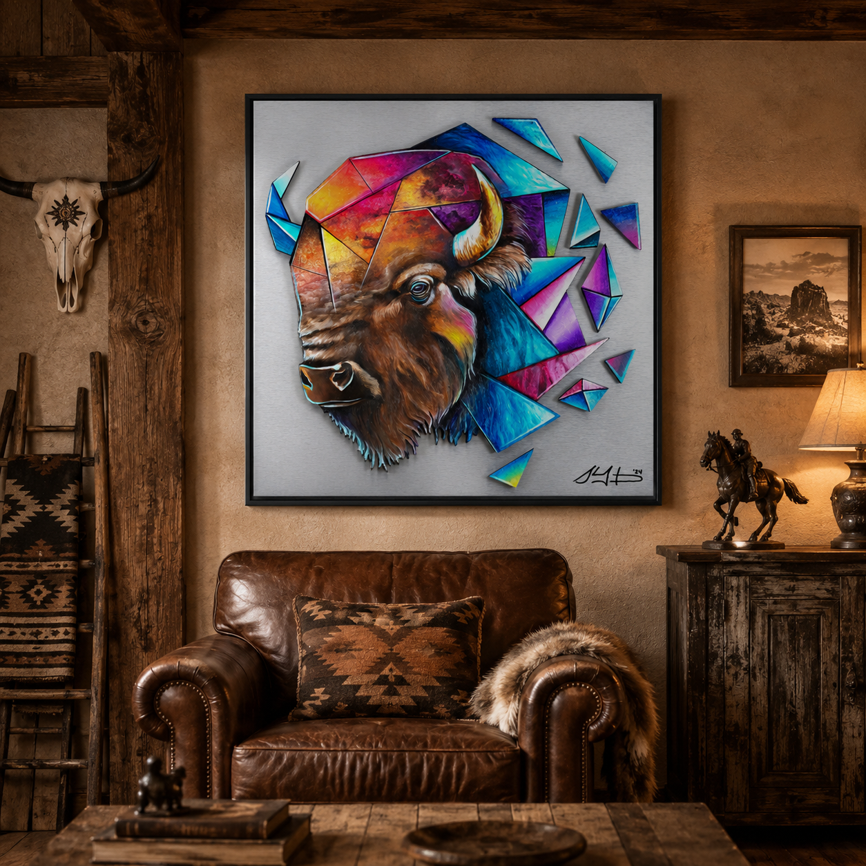 Geometric metamorphosis of a Bison