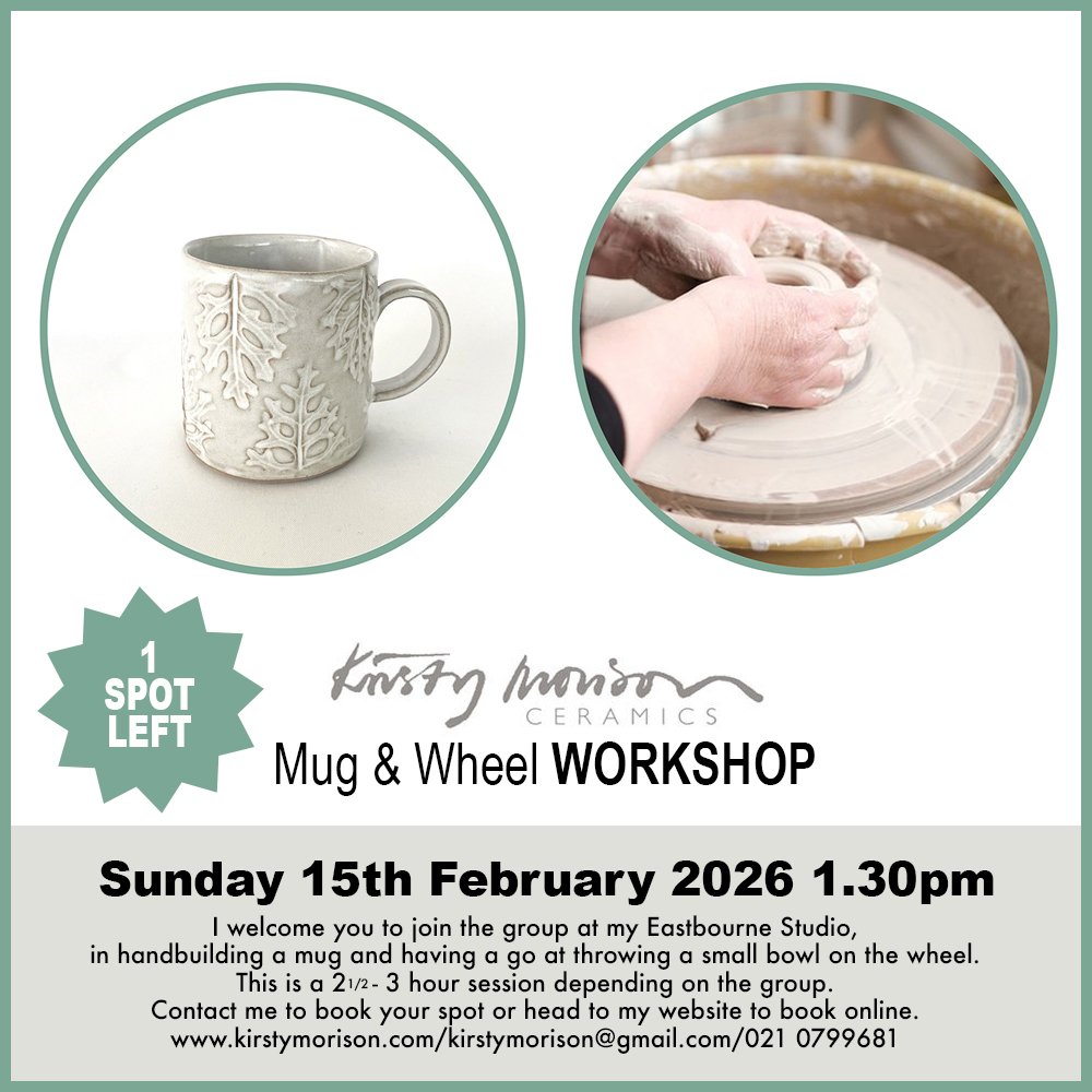 Come join me for some pottery studio fun during February, March and April 2026. Pop on to my website to book. Link In Bio⬆