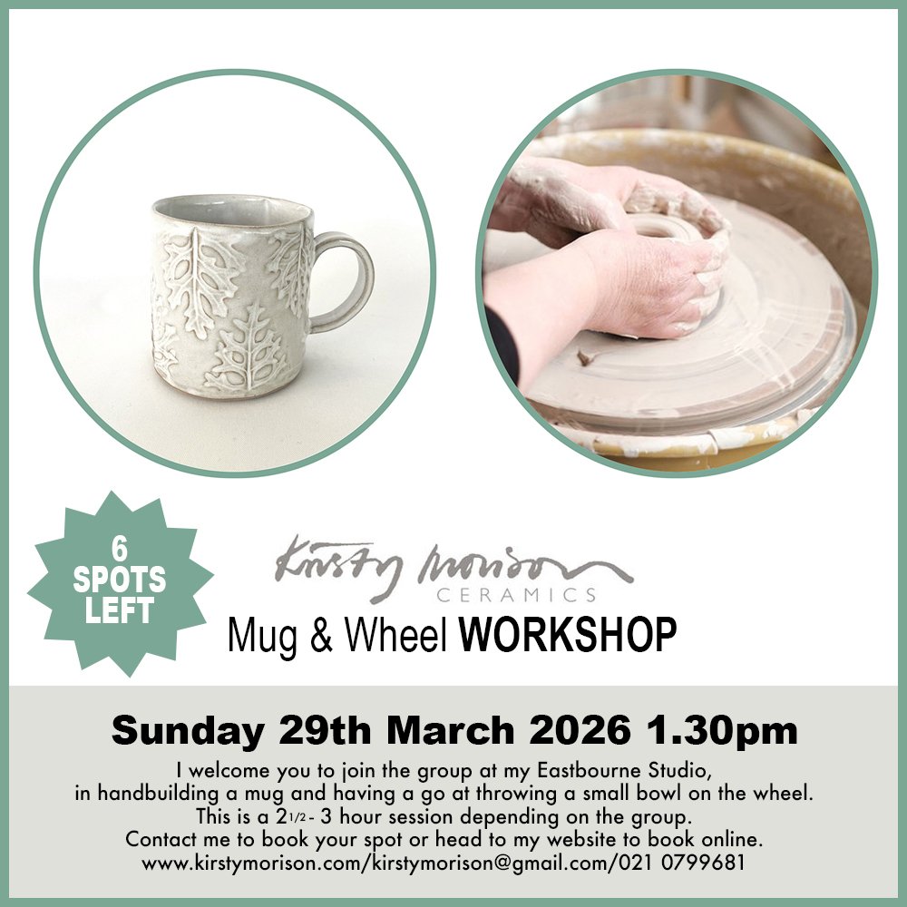 Come join me for some pottery studio fun during February, March and April 2026. Pop on to my website to book. Link In Bio⬆
