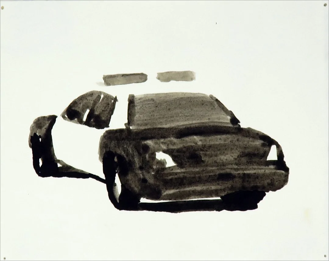 black and white departing