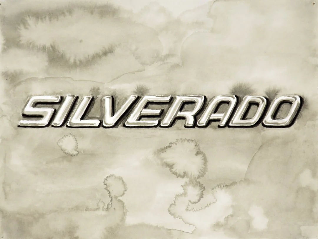 Silverado, 
2008, ink and pencil on paper, 8 x 10 in