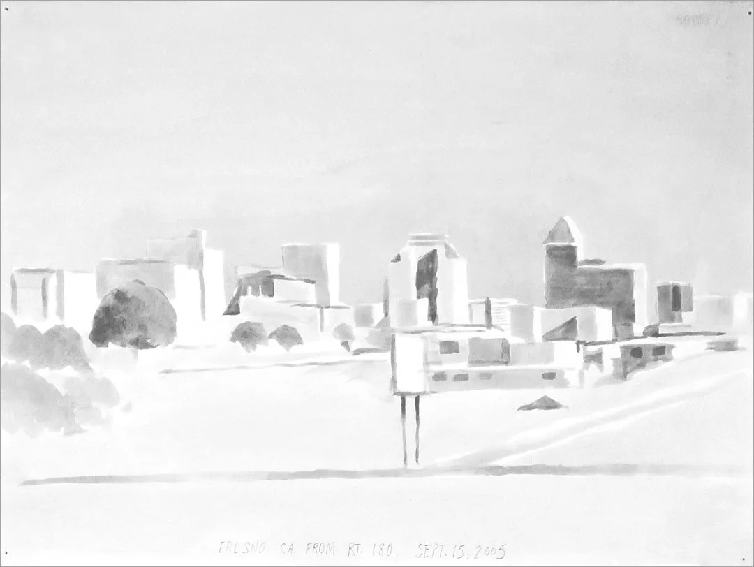 Fresno skyline from State Route 180