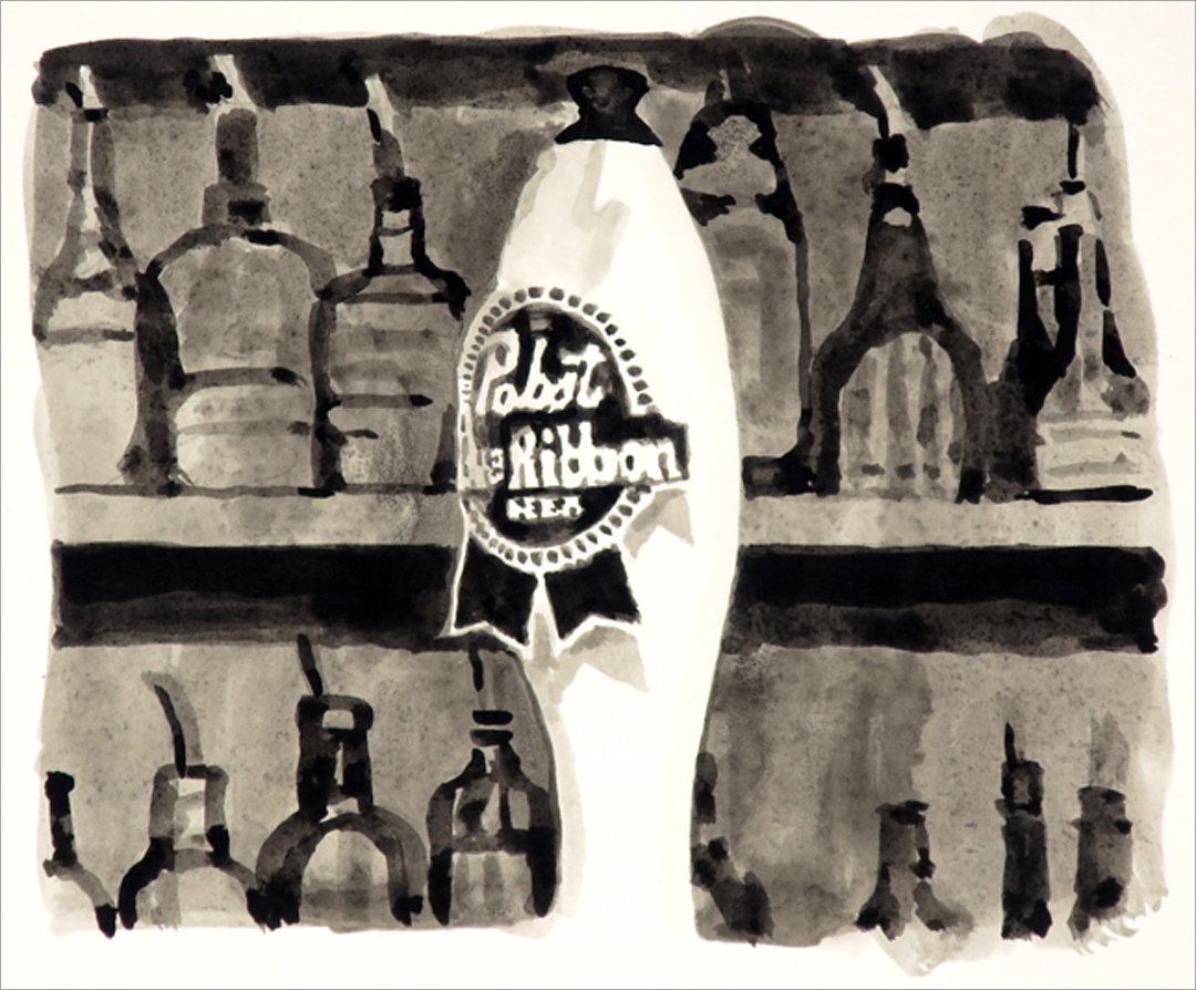 a dark bar on a hot day