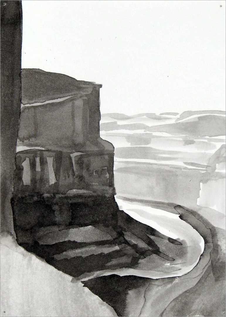 canyon from above the falls