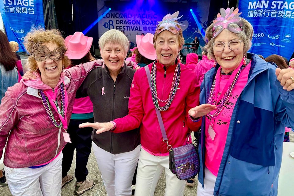 Kootenay Robusters join 30th anniversary of breast cancer survivor dragon boating